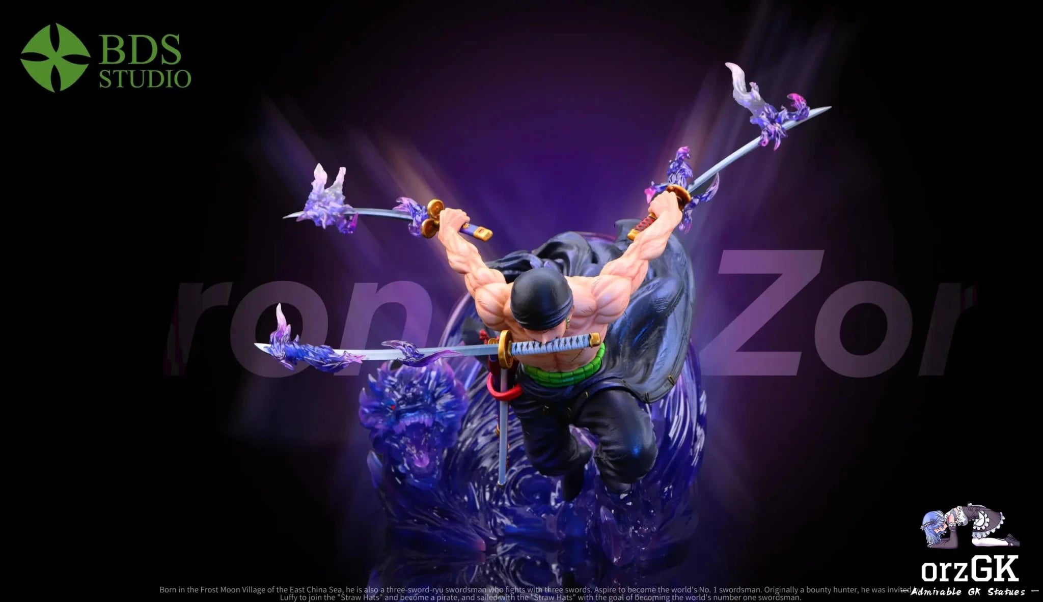 BDS Studio - One Piece Drift Roronoa Zoro resin statue Navy Toys anime figure
