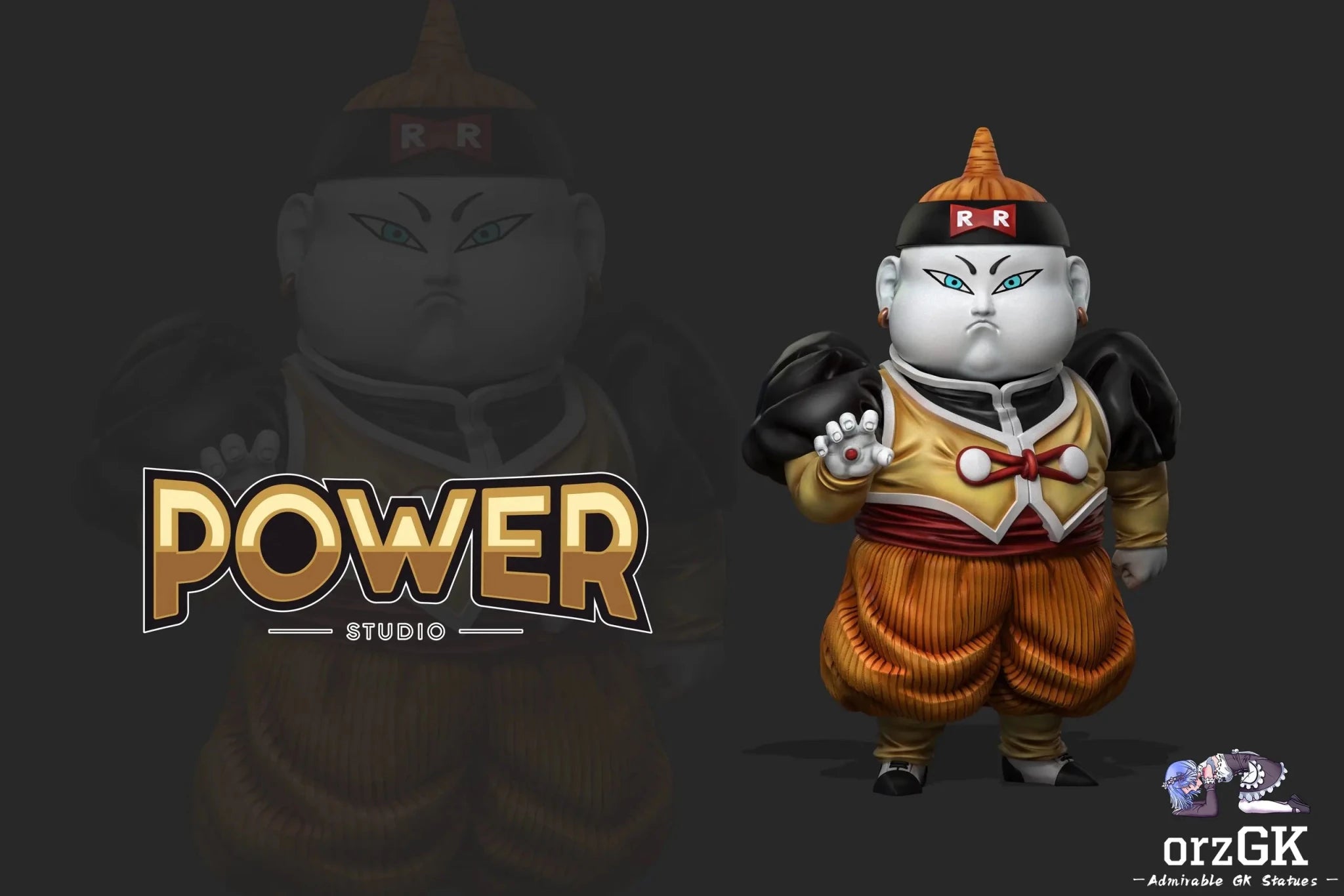 Power Studio - Dragon Ball WCF Dragon Ball Android Chapter Android 19 resin statue Navy Toys anime figure