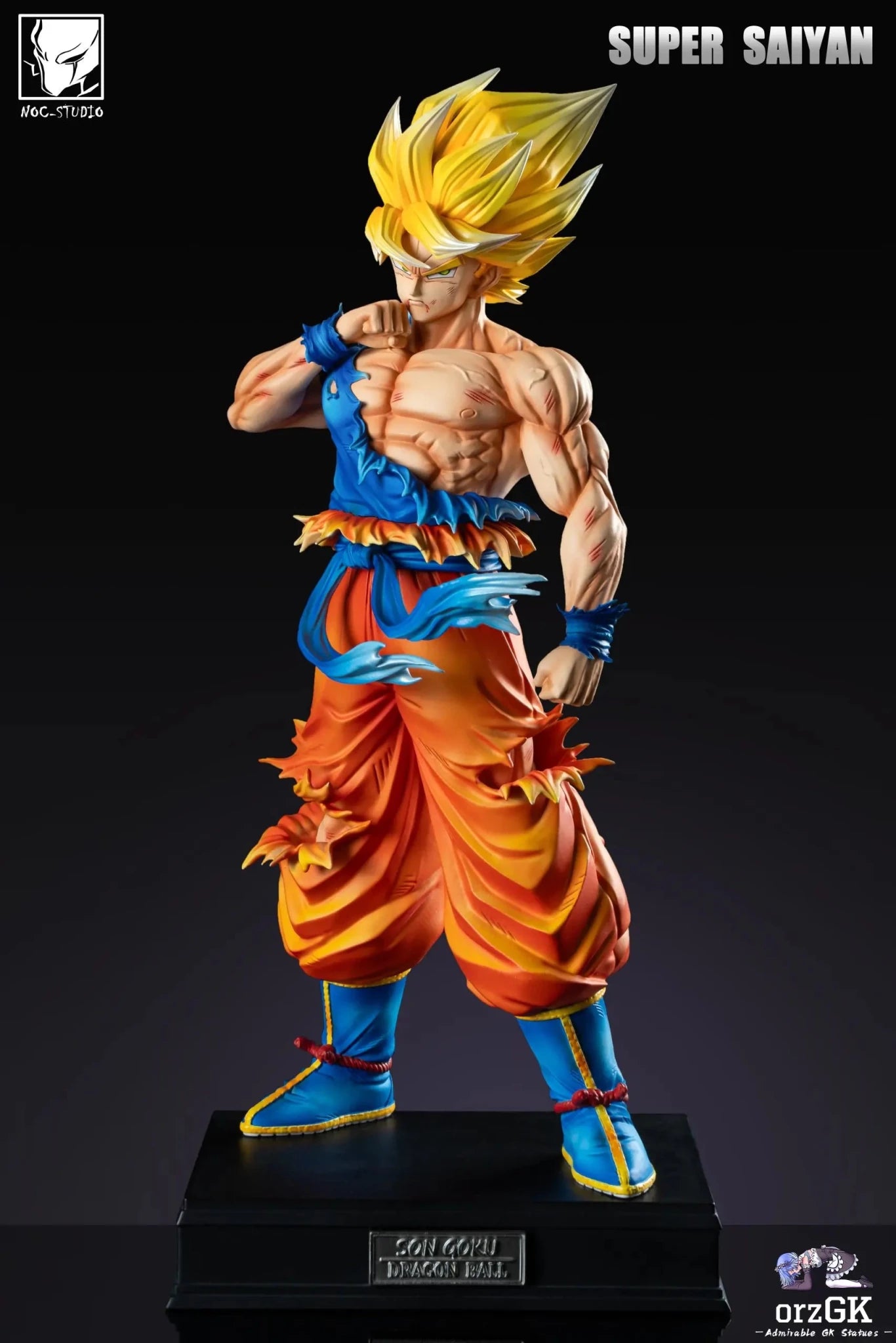 Noc Studio - Dragon Ball Super Saiyan Goku resin statue Navy Toys anime figure
