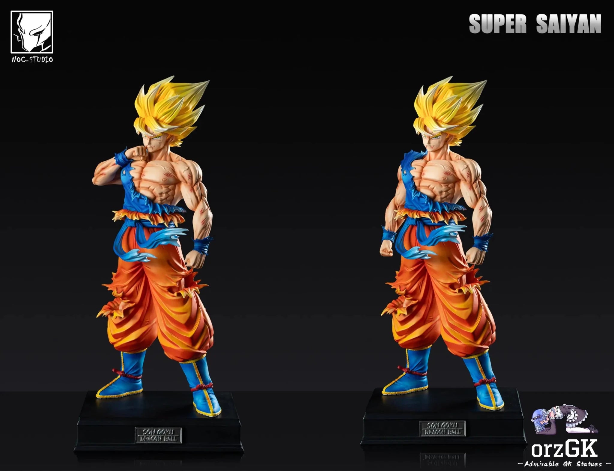 Noc Studio - Dragon Ball Super Saiyan Goku resin statue Navy Toys anime figure
