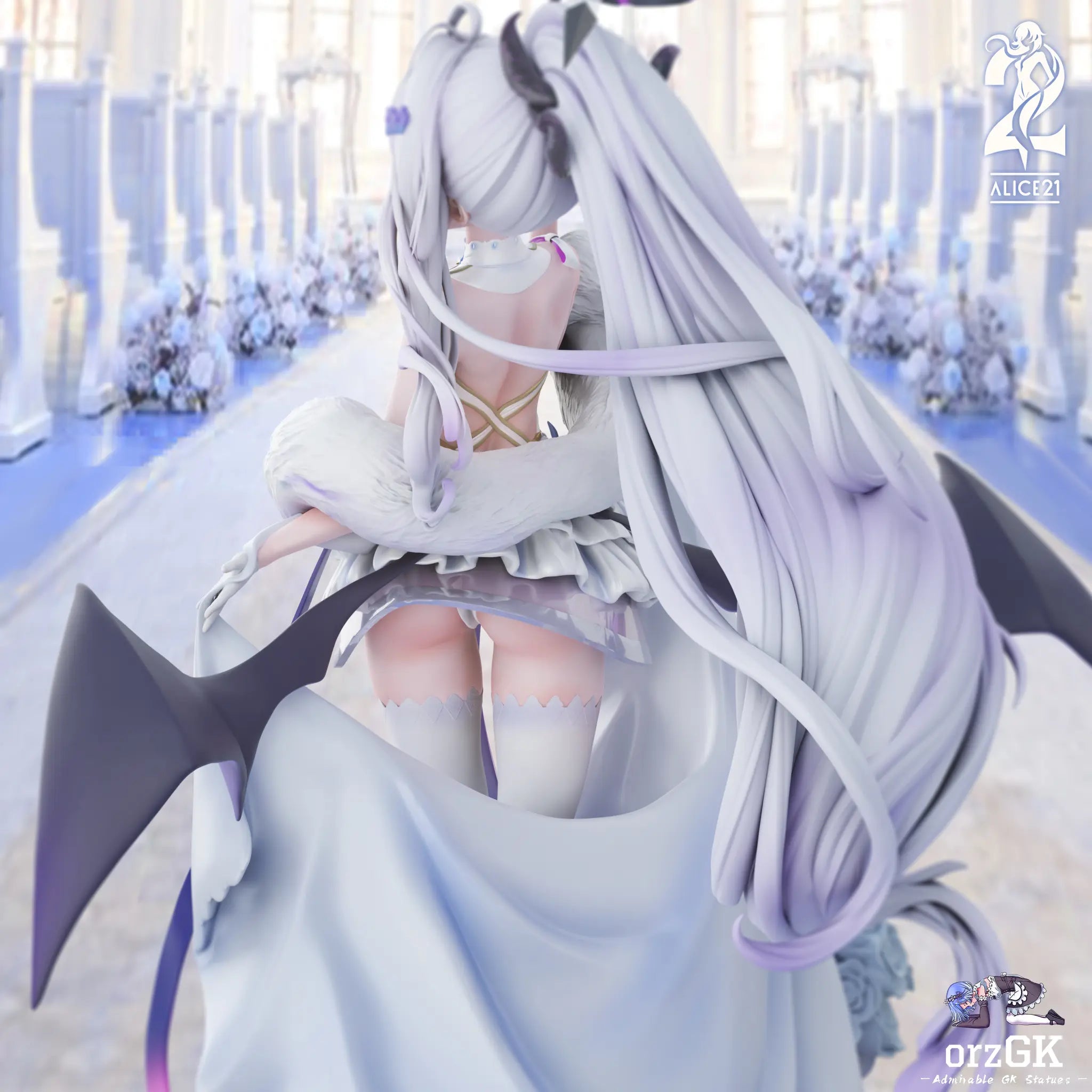Alice21 Studio - Blue Archive White Wedding Dress 3 Sorasaki Hina resin statue Navy Toys anime figure