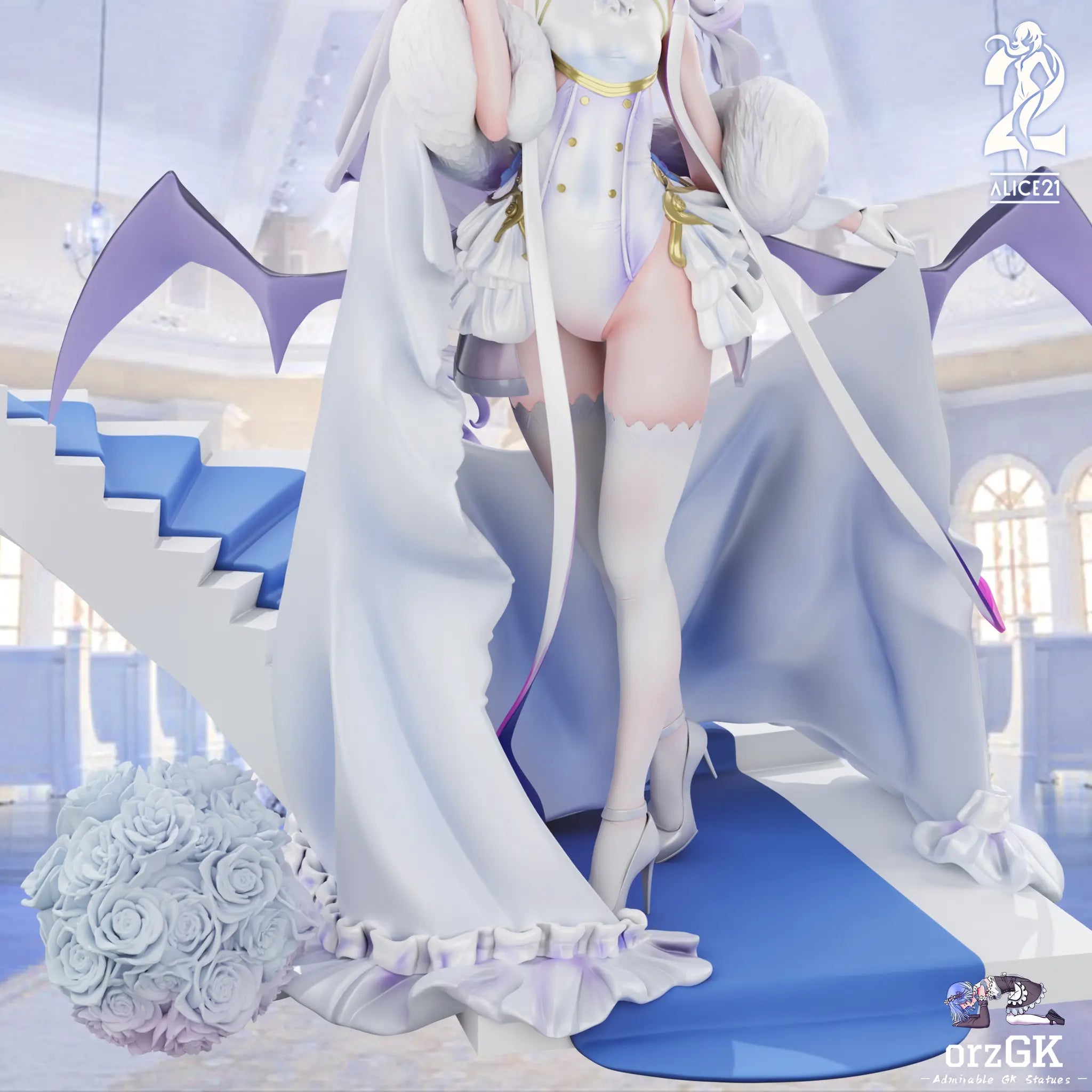 Alice21 Studio - Blue Archive White Wedding Dress 3 Sorasaki Hina resin statue Navy Toys anime figure