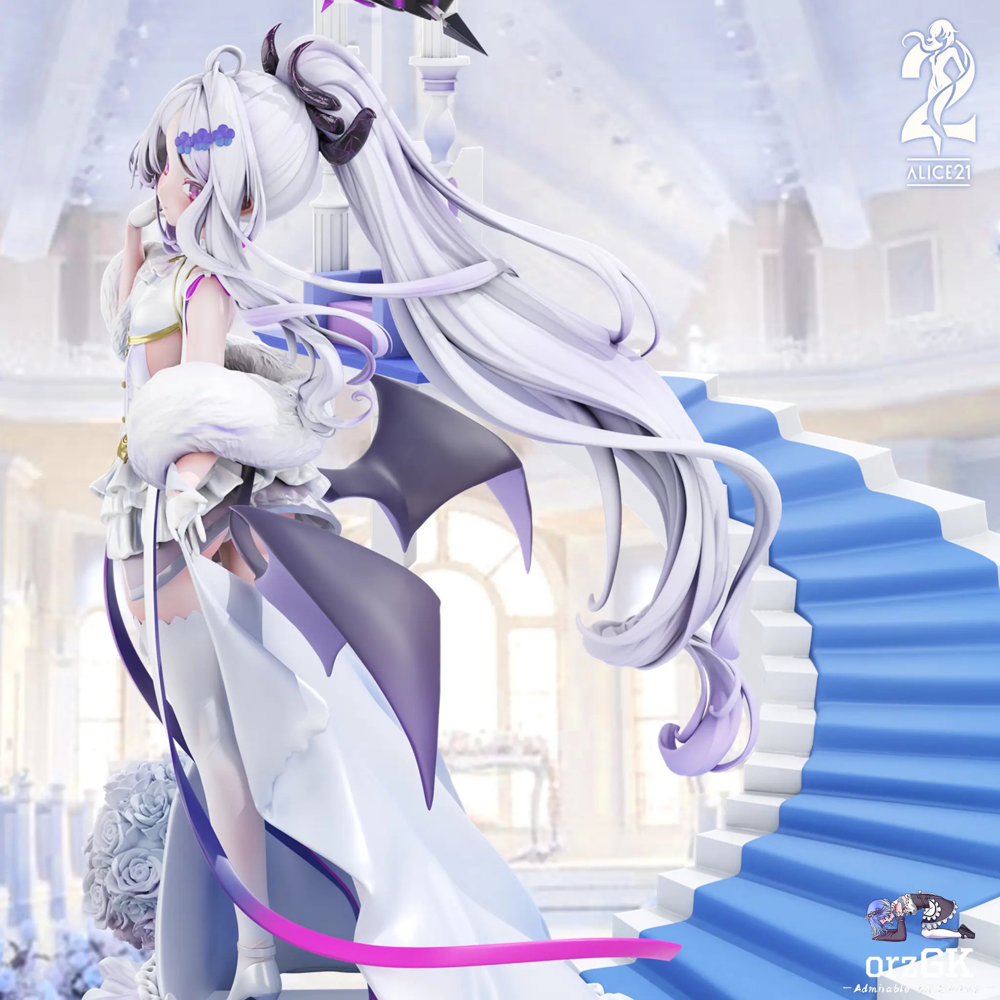 Alice21 Studio - Blue Archive White Wedding Dress 3 Sorasaki Hina resin statue Navy Toys anime figure