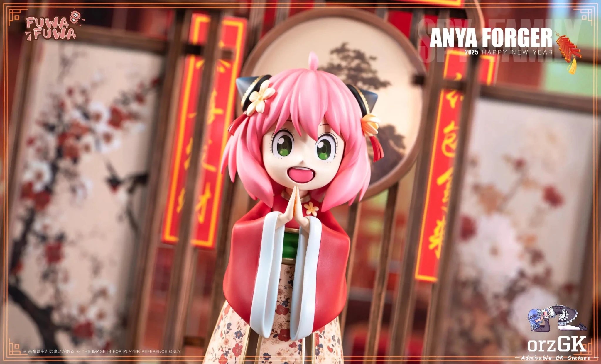 FuWaFuWa Studio & XY Studio - Spy x Family Happy New Year Anya Forger resin statue Navy Toys anime figure