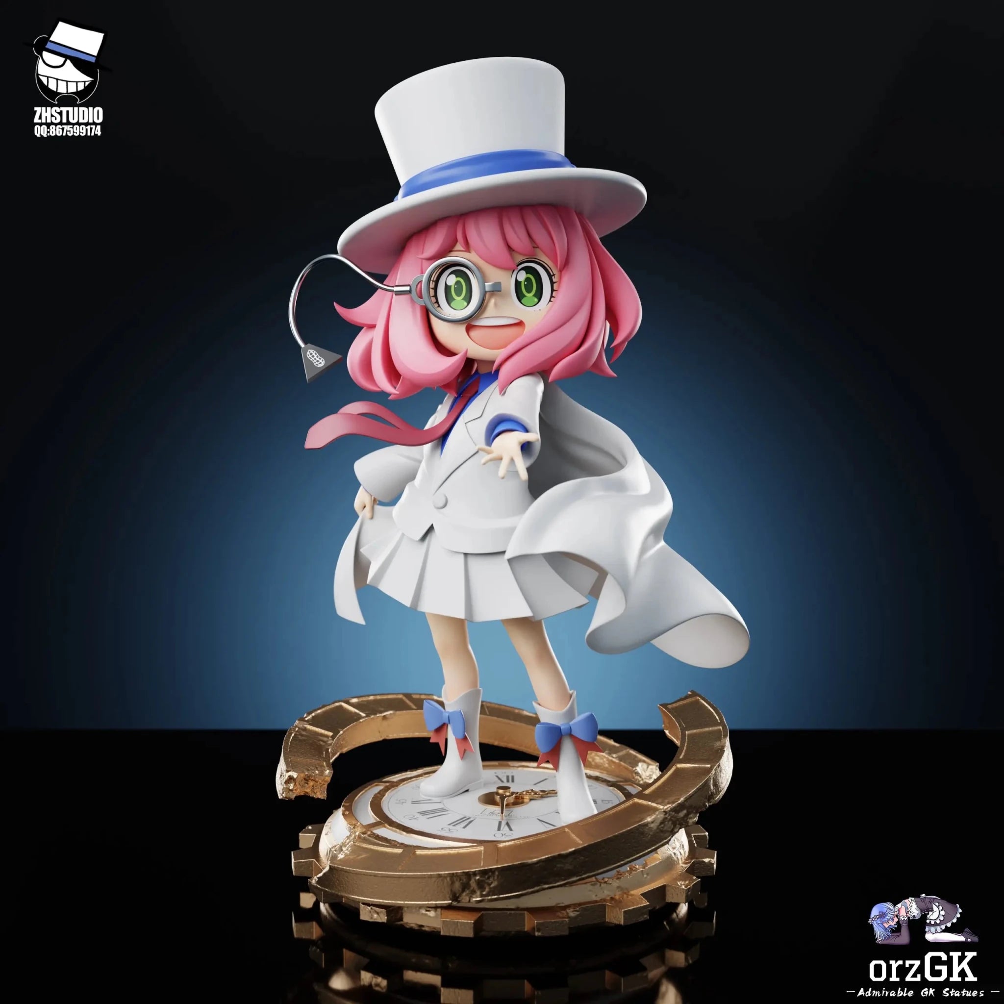 ZH Studio - Spy x Family Anya Forger COS Kaito Kuroba resin statue Navy Toys anime figure