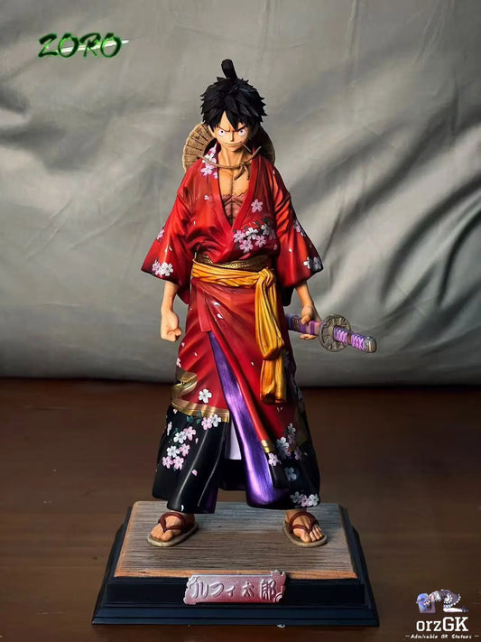 Zoro Studio - One Piece Kimono Luffy resin statue Navy Toys anime figure
