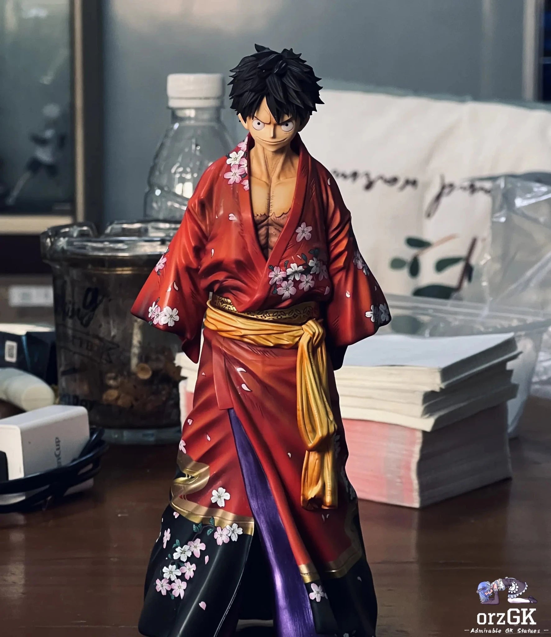 Zoro Studio - One Piece Kimono Luffy resin statue Navy Toys anime figure