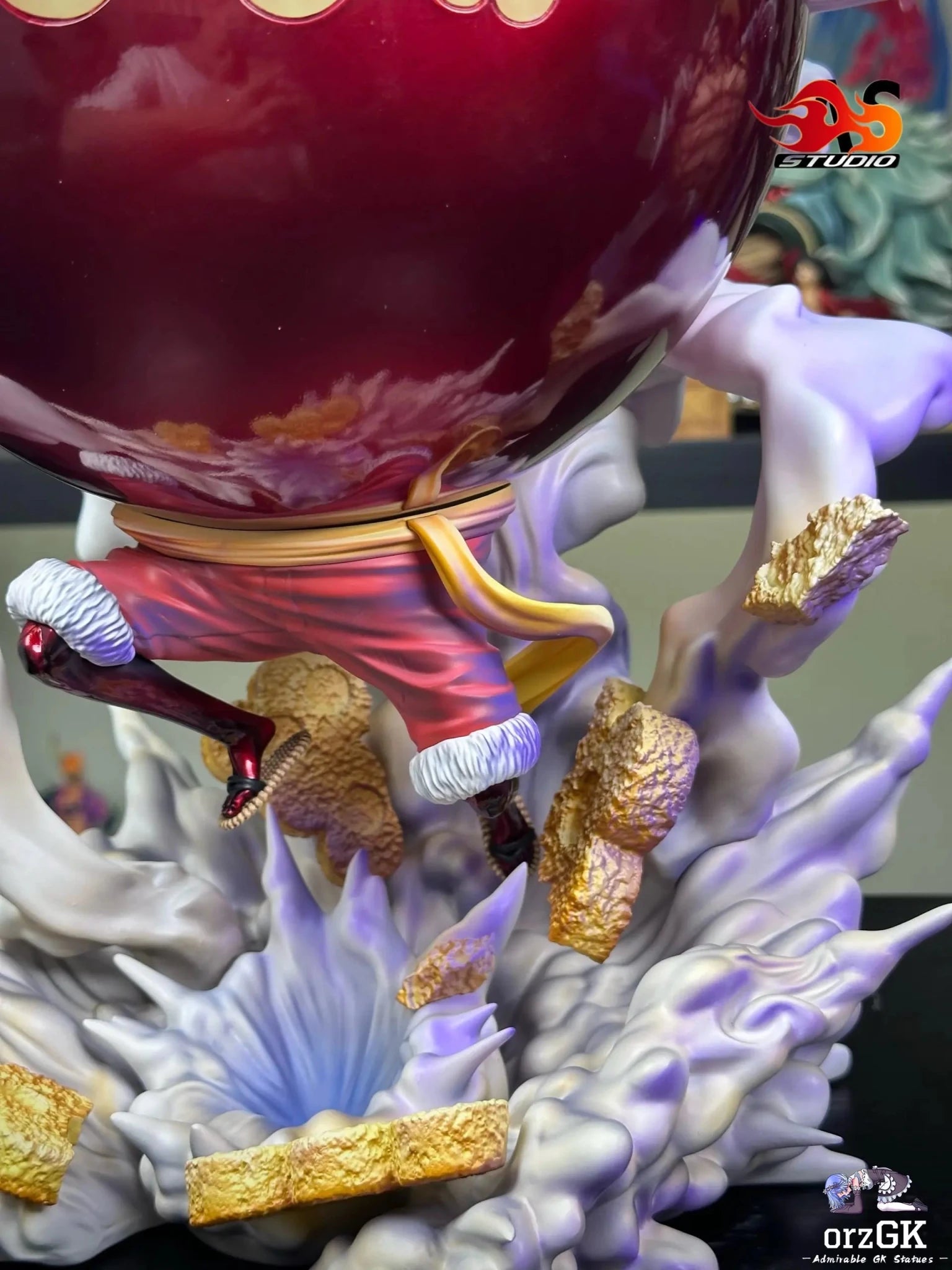 AS Studio - One Piece Gear 4 Techniques Luffy resin statue Navy Toys anime figure