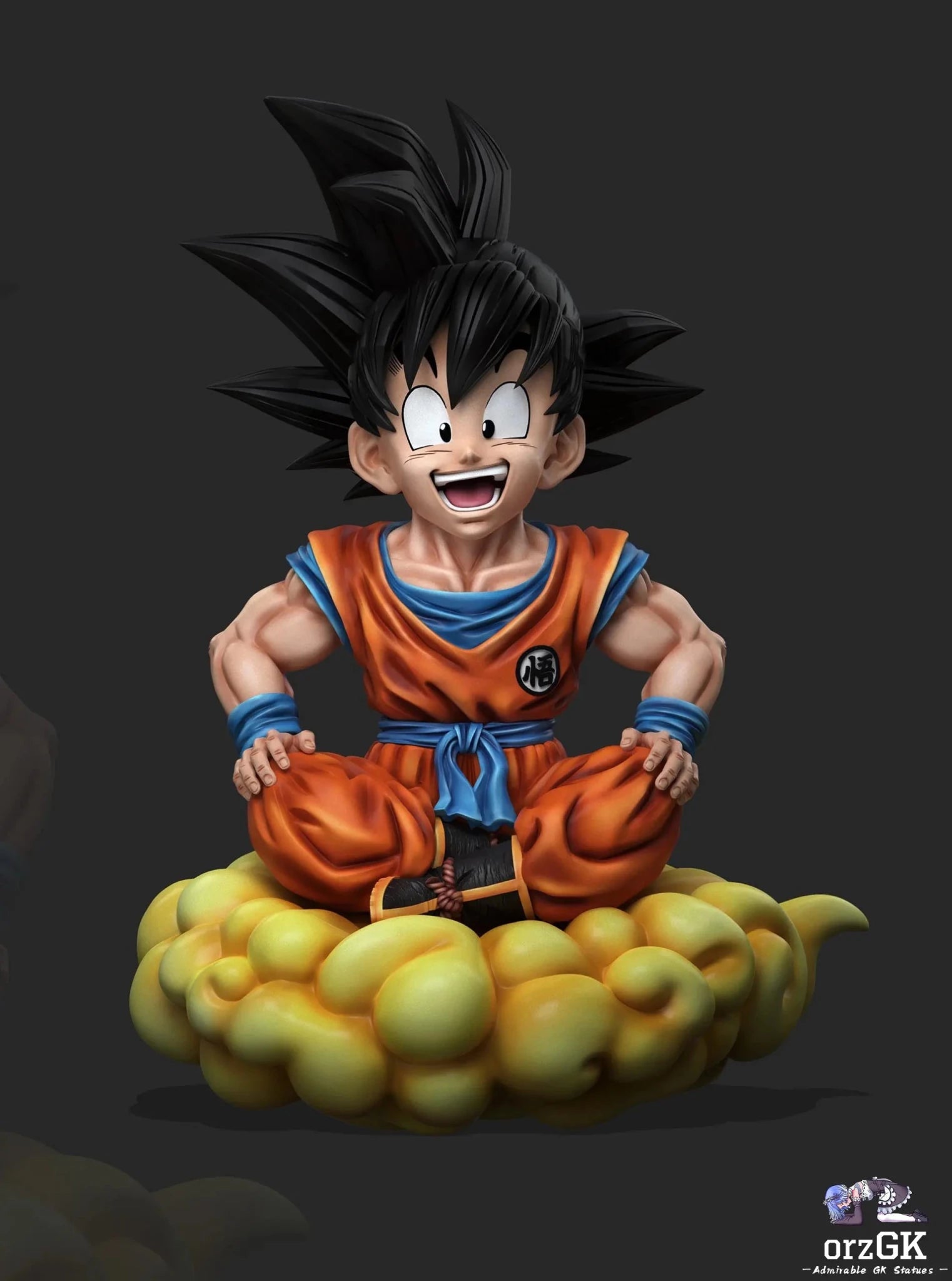 Power Studio - Dragon Ball wcf Flying Nimbus Goku resin statue Navy Toys anime figure