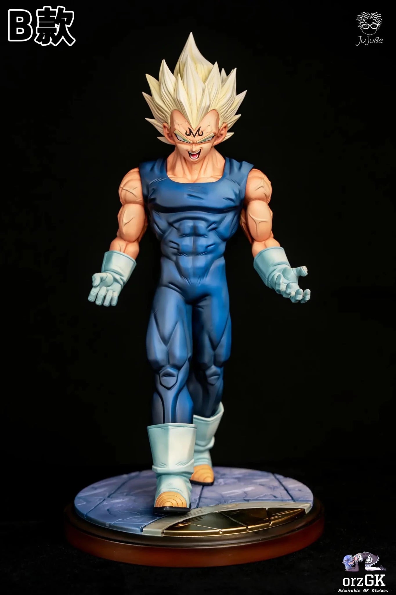 Dong Zao Studio - Dragon Ball Cover Page Majin Vegeta resin statue Navy Toys anime figure