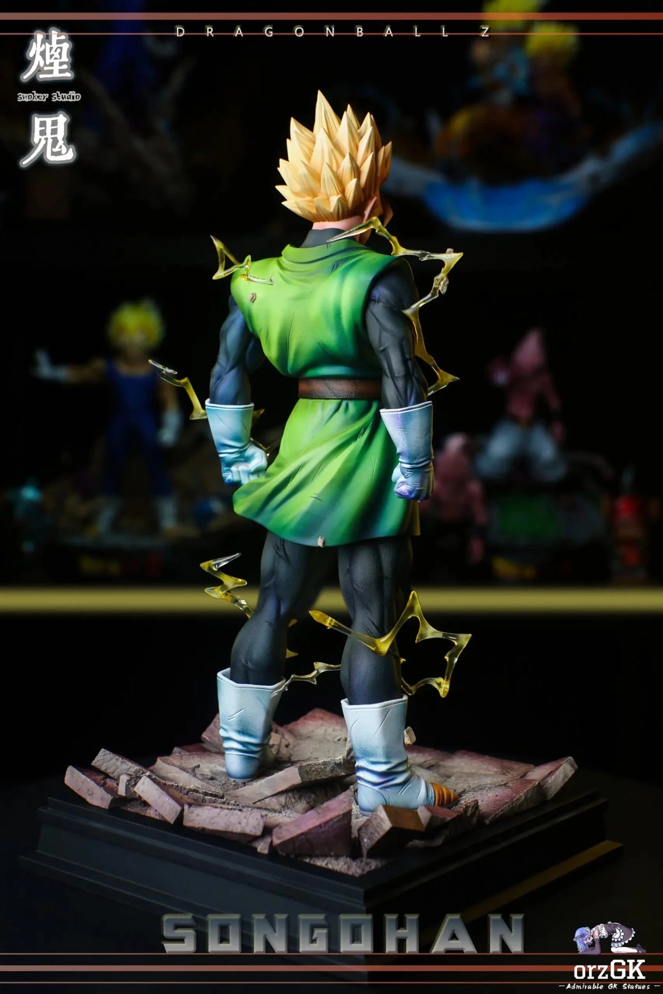 SMOKER Studio - Green Gi Teen Gohan Dragon Ball resin statue Navy Toys anime figure
