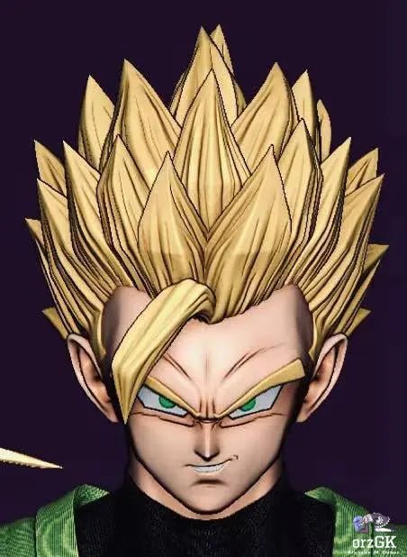 SMOKER Studio - Green Gi Teen Gohan Dragon Ball resin statue Navy Toys anime figure