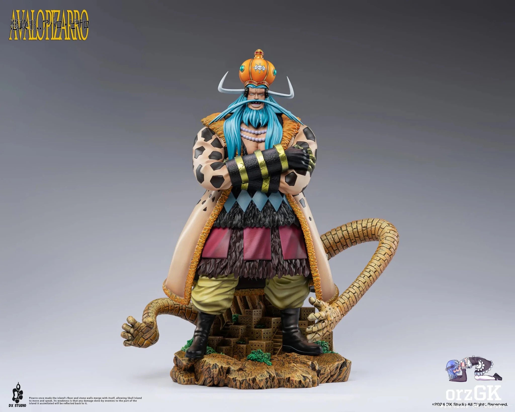 DX Studio - One Piece Blackbeard Pirates 4 Avalo Pizarro resin statue Navy Toys anime figure
