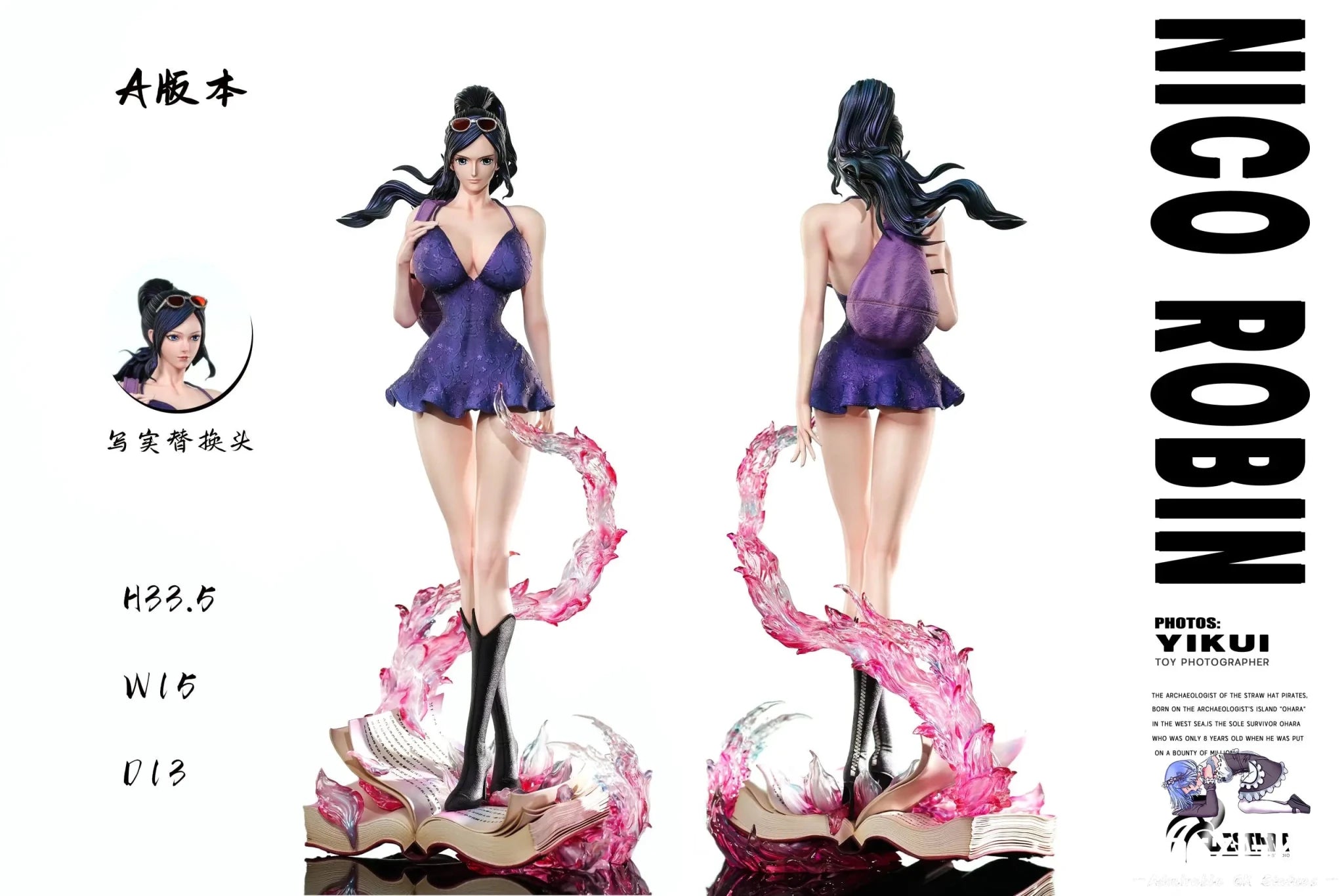 Restart Studio - One Piece Nico Robin Book Effects resin statue Navy Toys anime figure