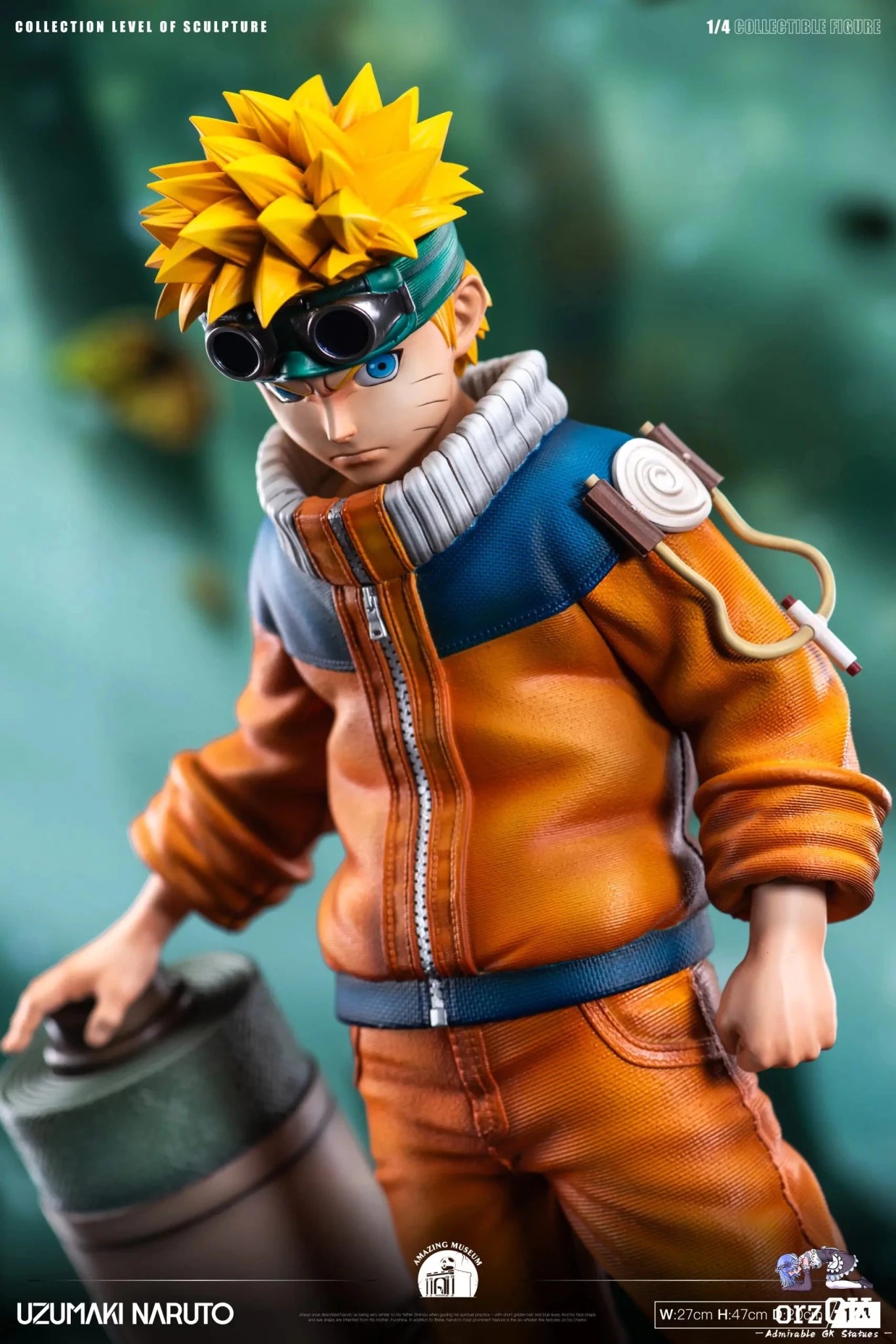 Amazing Museum Studio - Naruto Childhood Door God Series 1 Uzumaki Naruto resin statue Navy Toys anime figure