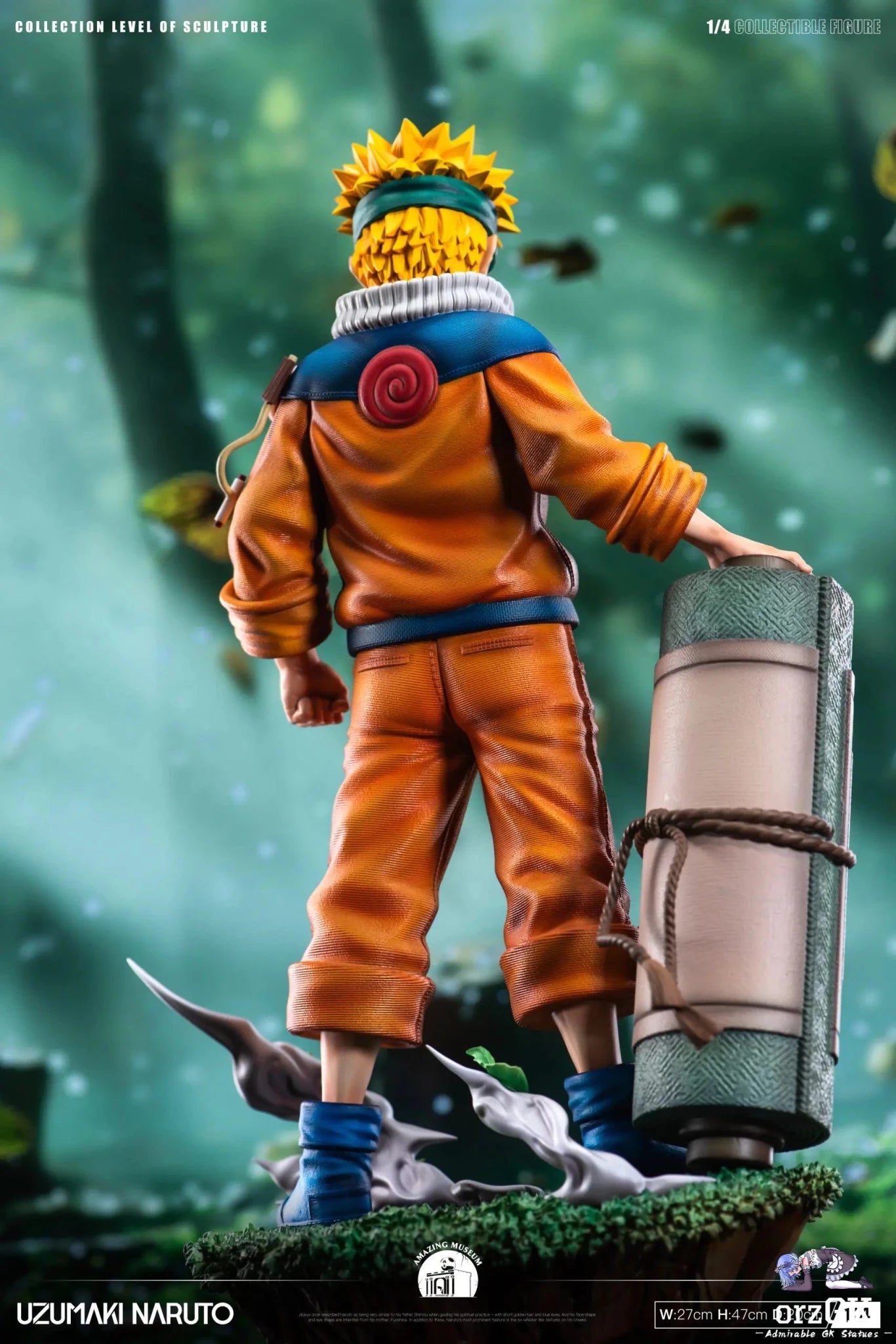 Amazing Museum Studio - Naruto Childhood Door God Series 1 Uzumaki Naruto resin statue Navy Toys anime figure