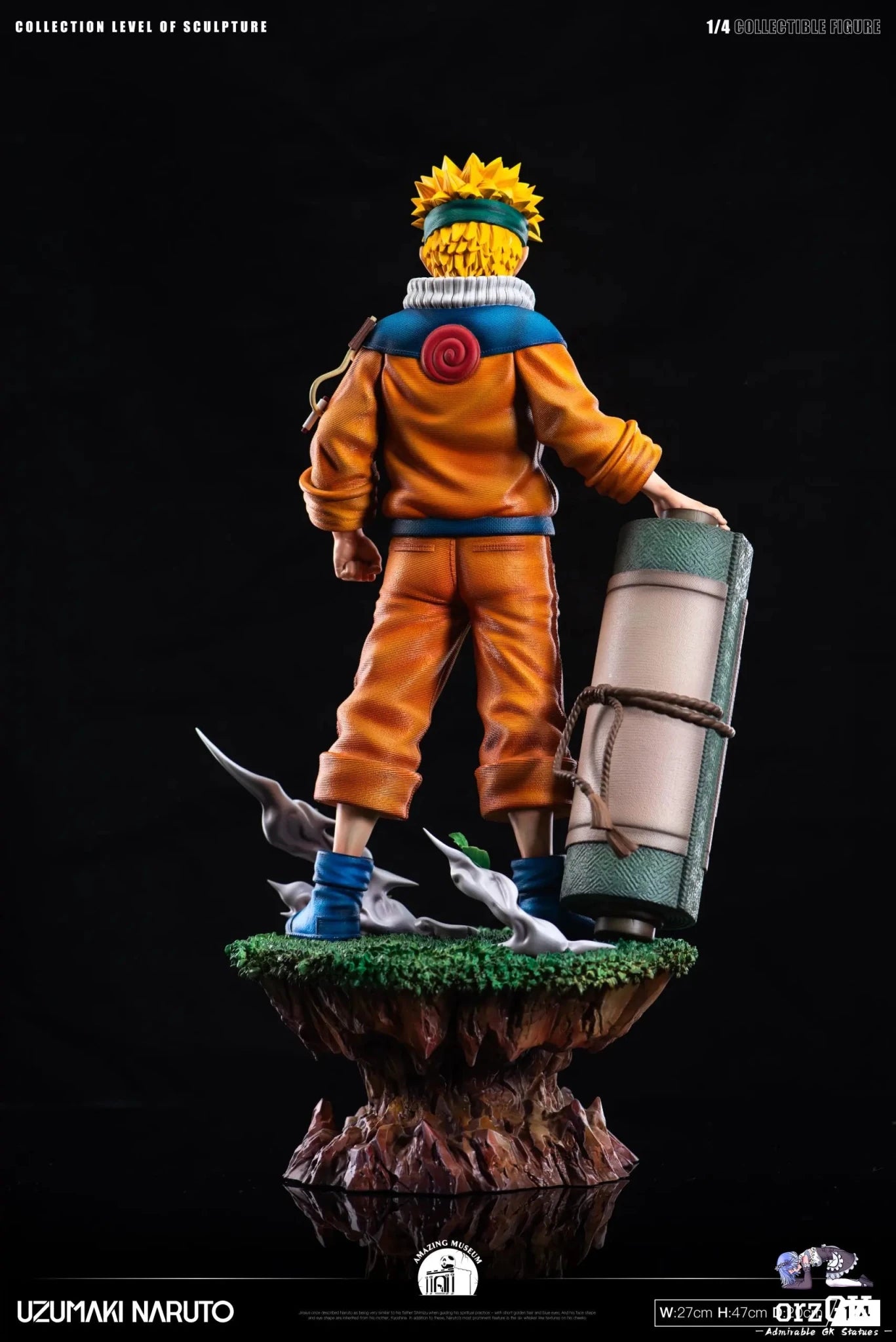 Amazing Museum Studio - Naruto Childhood Door God Series 1 Uzumaki Naruto resin statue Navy Toys anime figure