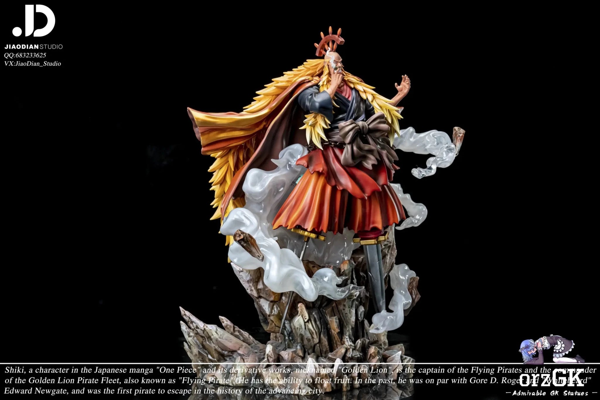 JIAO DIAN Studio - One Piece POP Series BOSS Chapter 1 Shiki resin statue Navy Toys anime figure