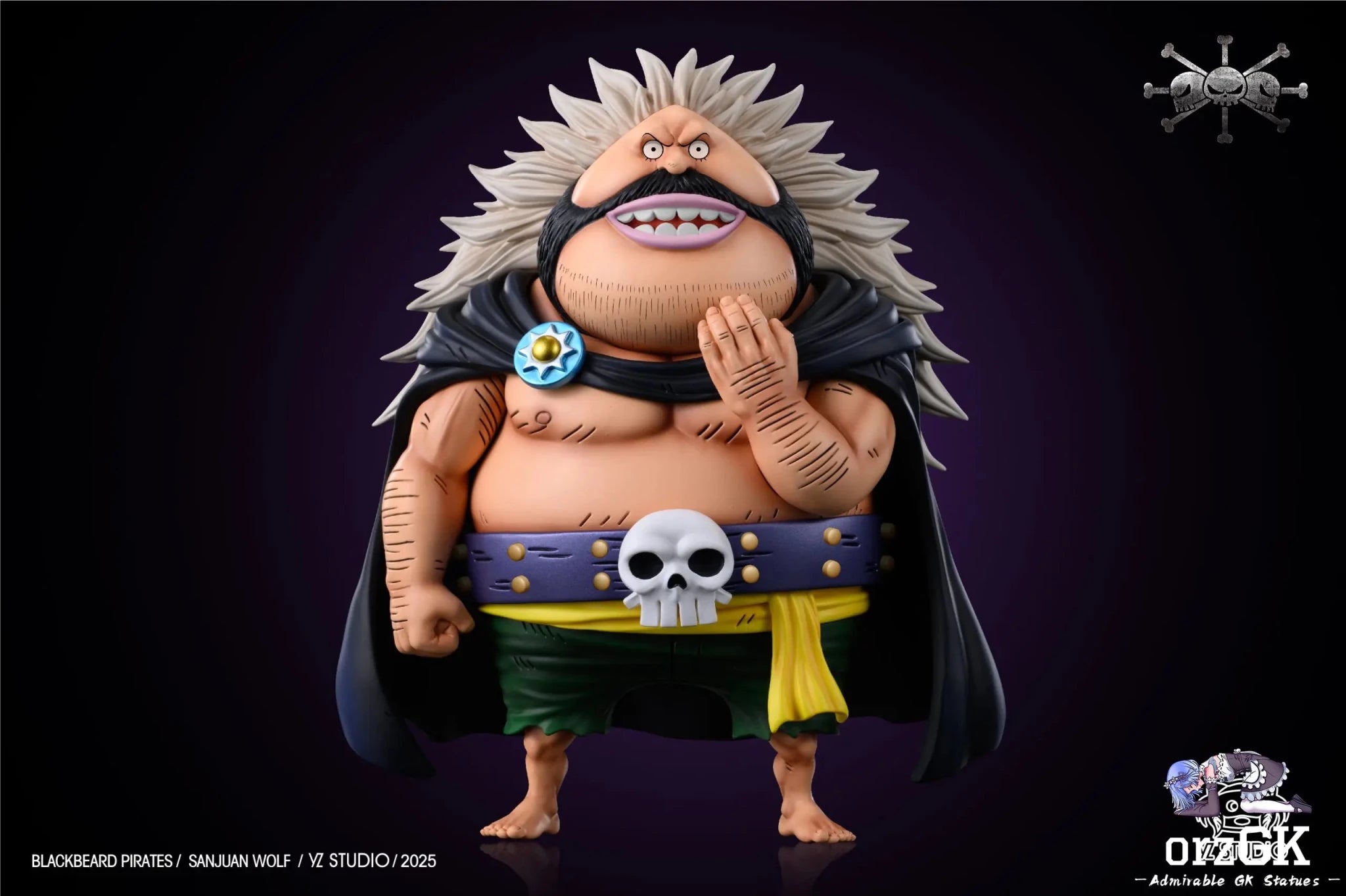Yz Studio - One Piece Blackbeard Pirates 9 Sanjuan Wolf resin statue Navy Toys anime figure