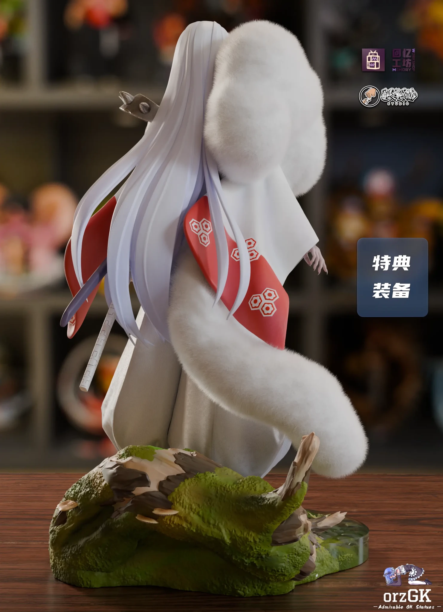 Memory Workshop Studio & Showhand Studio - Inuyasha Series 1 Sesshōmaru resin statue Navy Toys anime figure
