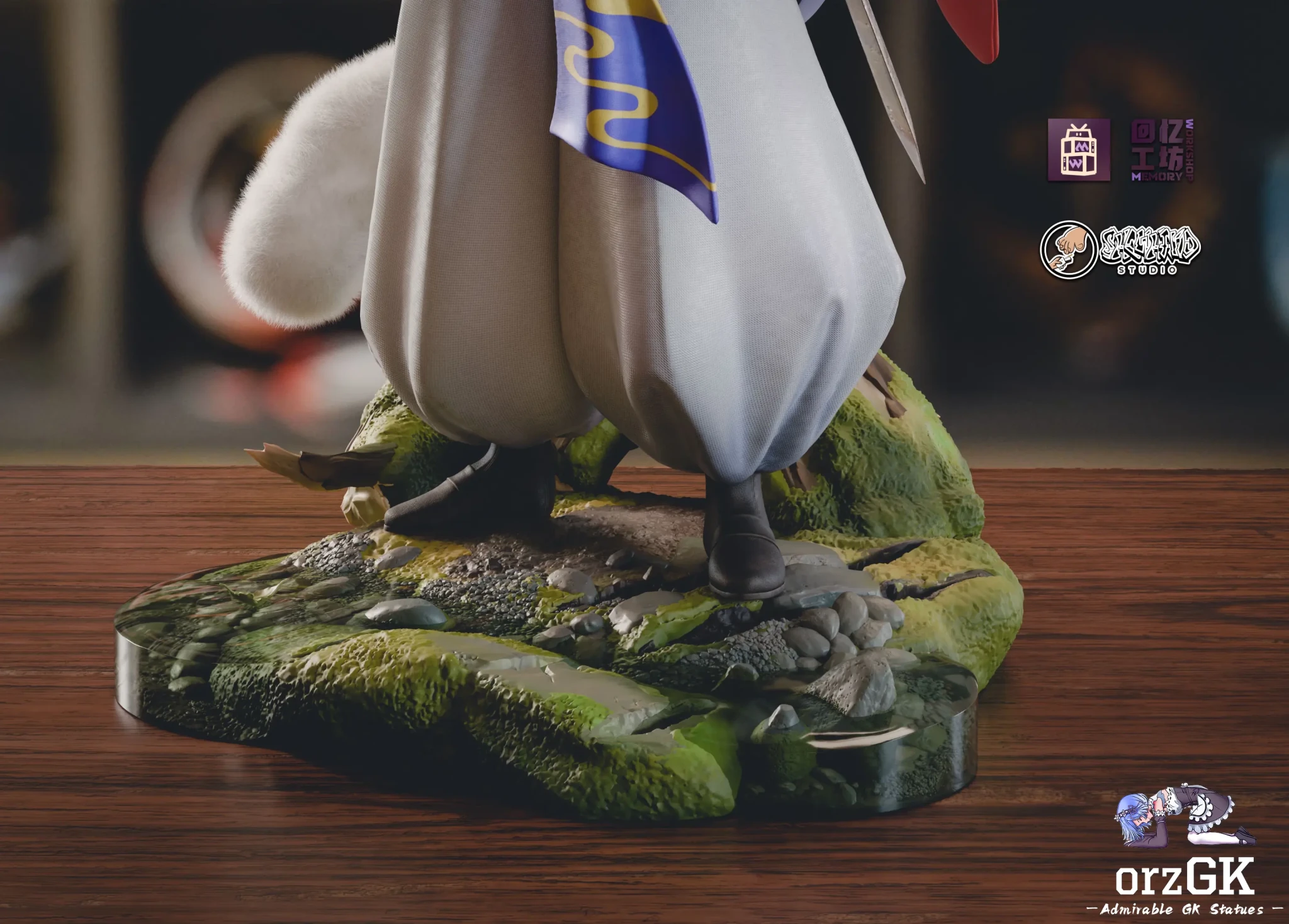 Memory Workshop Studio & Showhand Studio - Inuyasha Series 1 Sesshōmaru resin statue Navy Toys anime figure