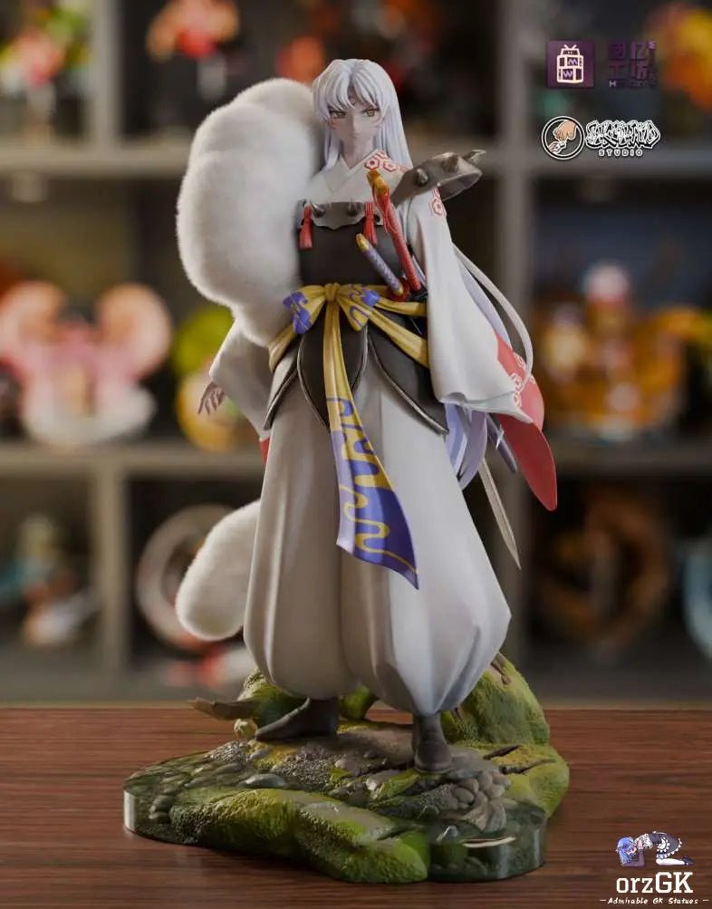 Memory Workshop Studio & Showhand Studio - Inuyasha Series 1 Sesshōmaru resin statue Navy Toys anime figure