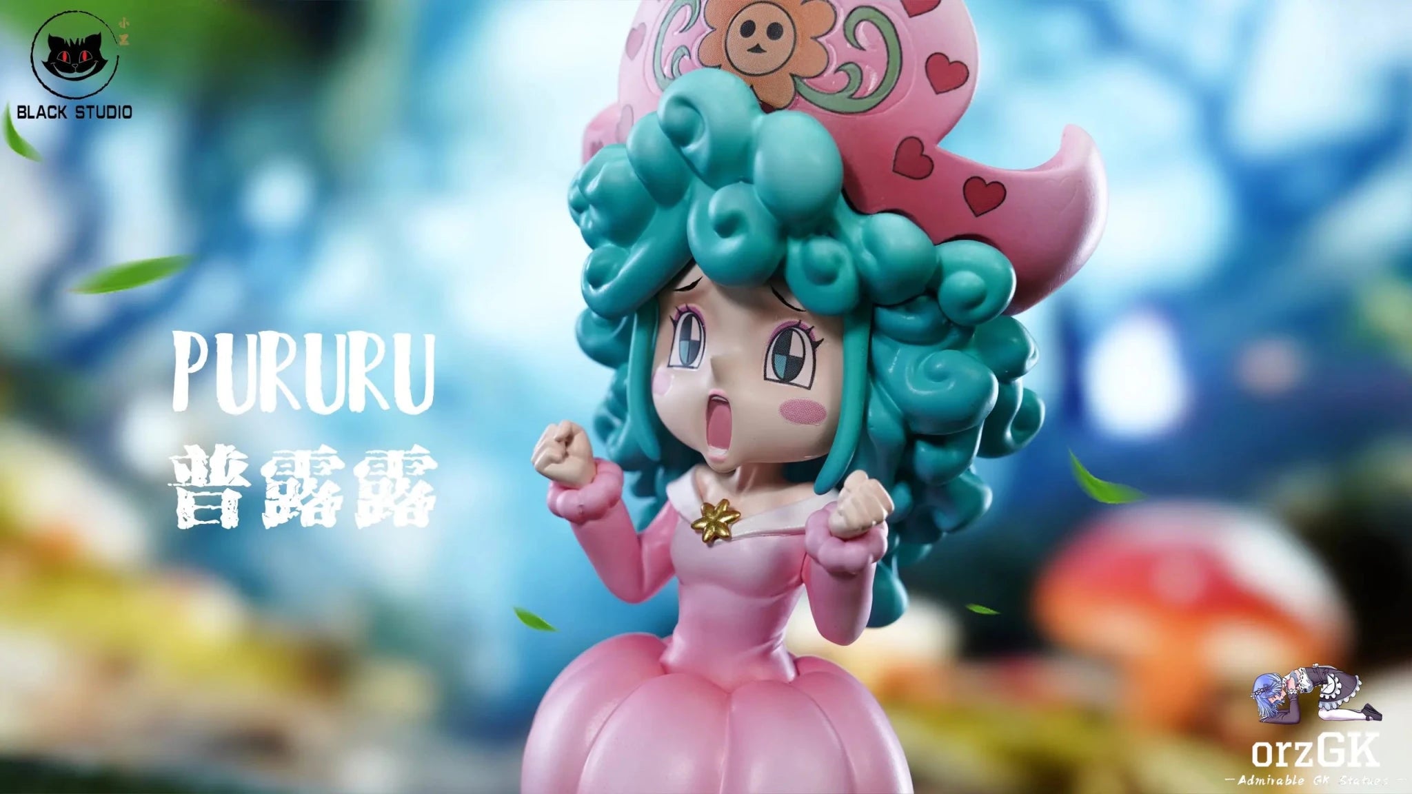 Black Studio - One Piece Pop series Red Hair Pirates Pururu & Gerotini resin statue Navy Toys anime figure