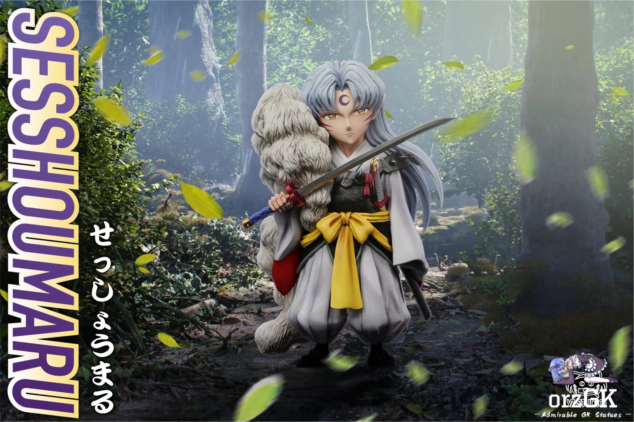 Yz Studio - Inuyasha 2 Sesshōmaru resin statue Navy Toys anime figure