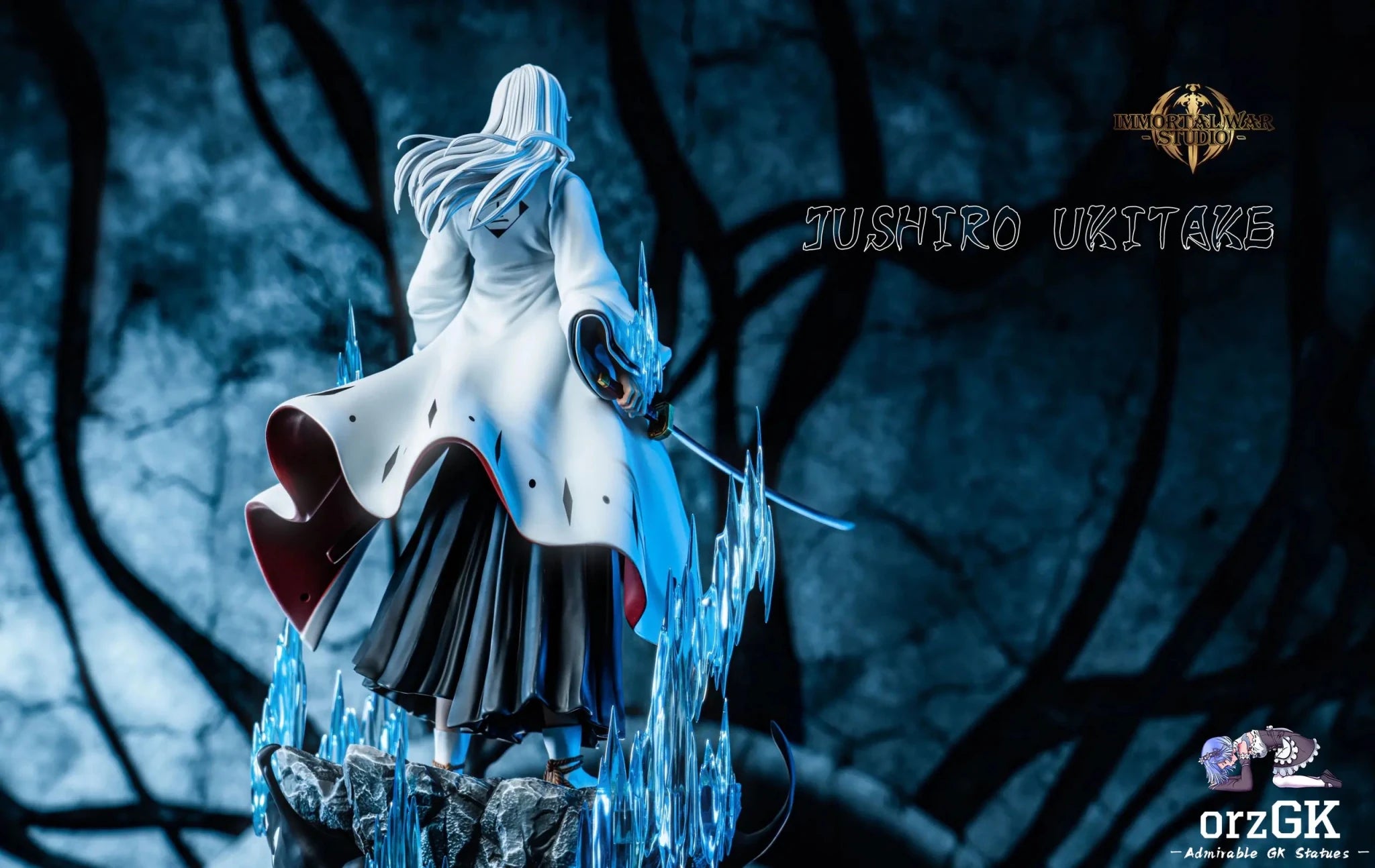 I.W Studio - Bleach: Thousand - Year Blood War Gotei 13 Series 11 Jūshirō Ukitake resin statue Navy Toys anime figure