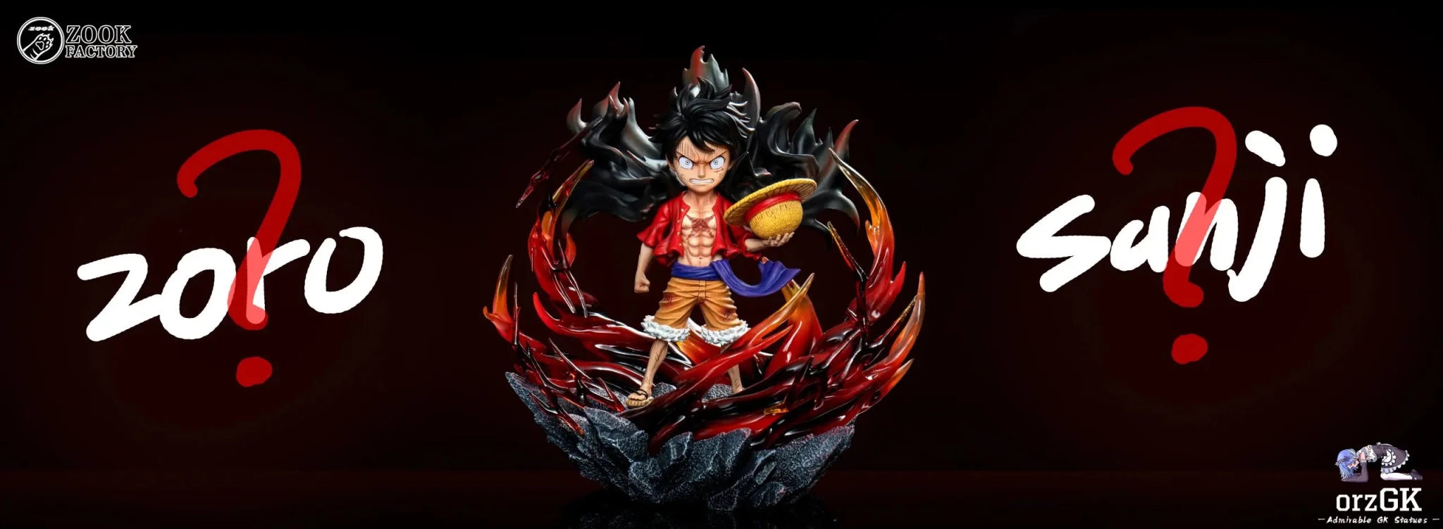 ZOOK FACTORY Studio - One Piece Straw Hat Pirates 1 Luffy resin statue Navy Toys anime figure