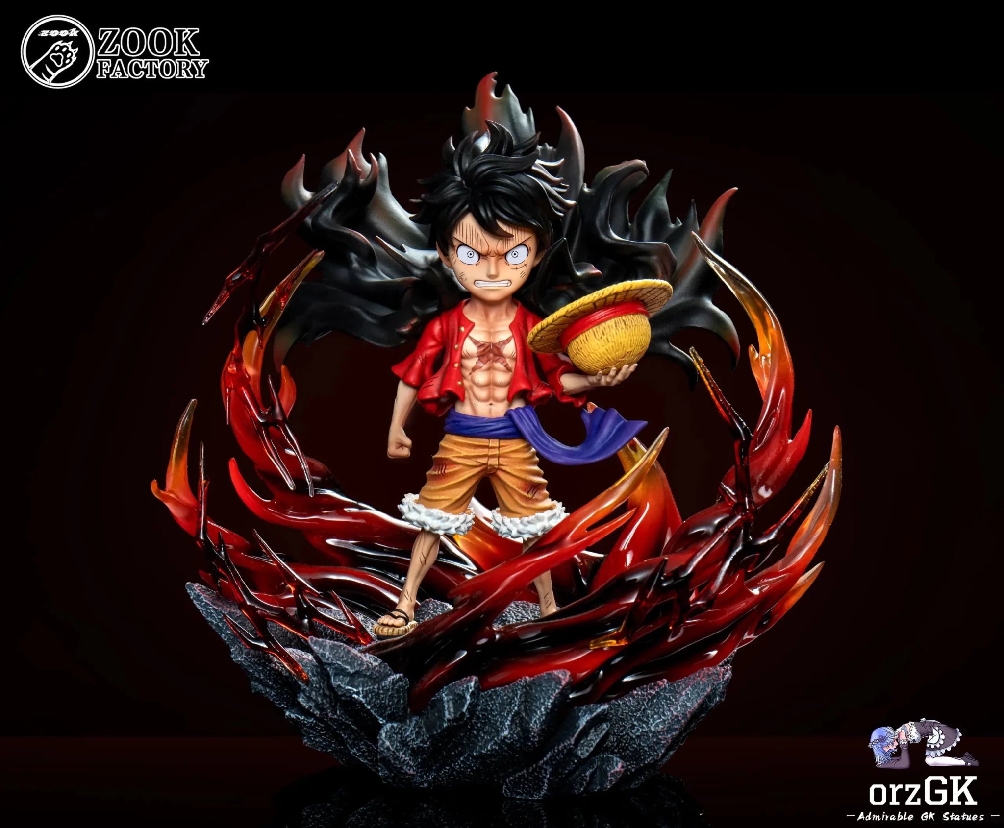 ZOOK FACTORY Studio - One Piece Straw Hat Pirates 1 Luffy resin statue Navy Toys anime figure