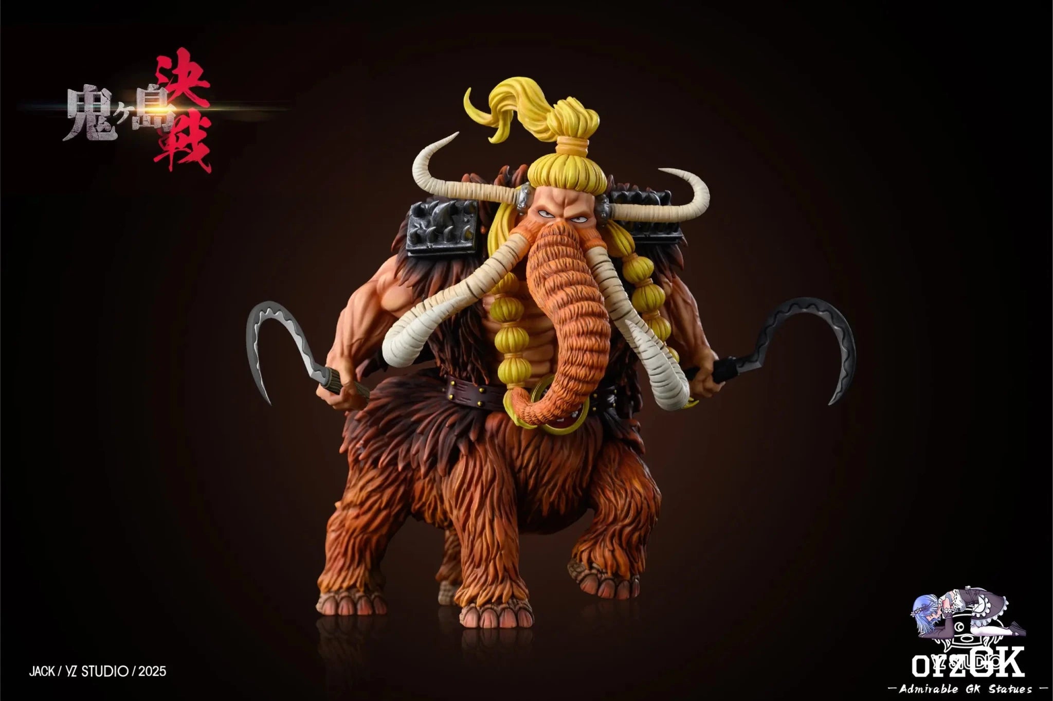 Yz Studio - Onigashima Decisive Battle Series 20 Mammoth Jack resin statue Navy Toys anime figure