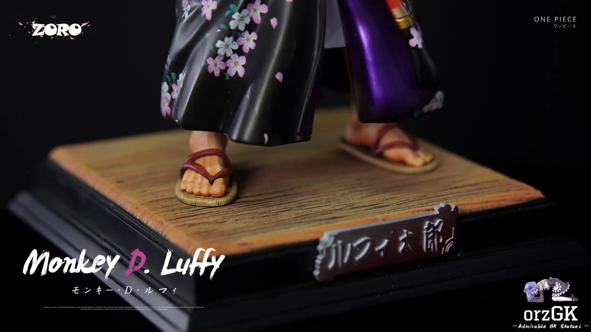Zoro Studio - One Piece Kimono Luffy resin statue Navy Toys anime figure