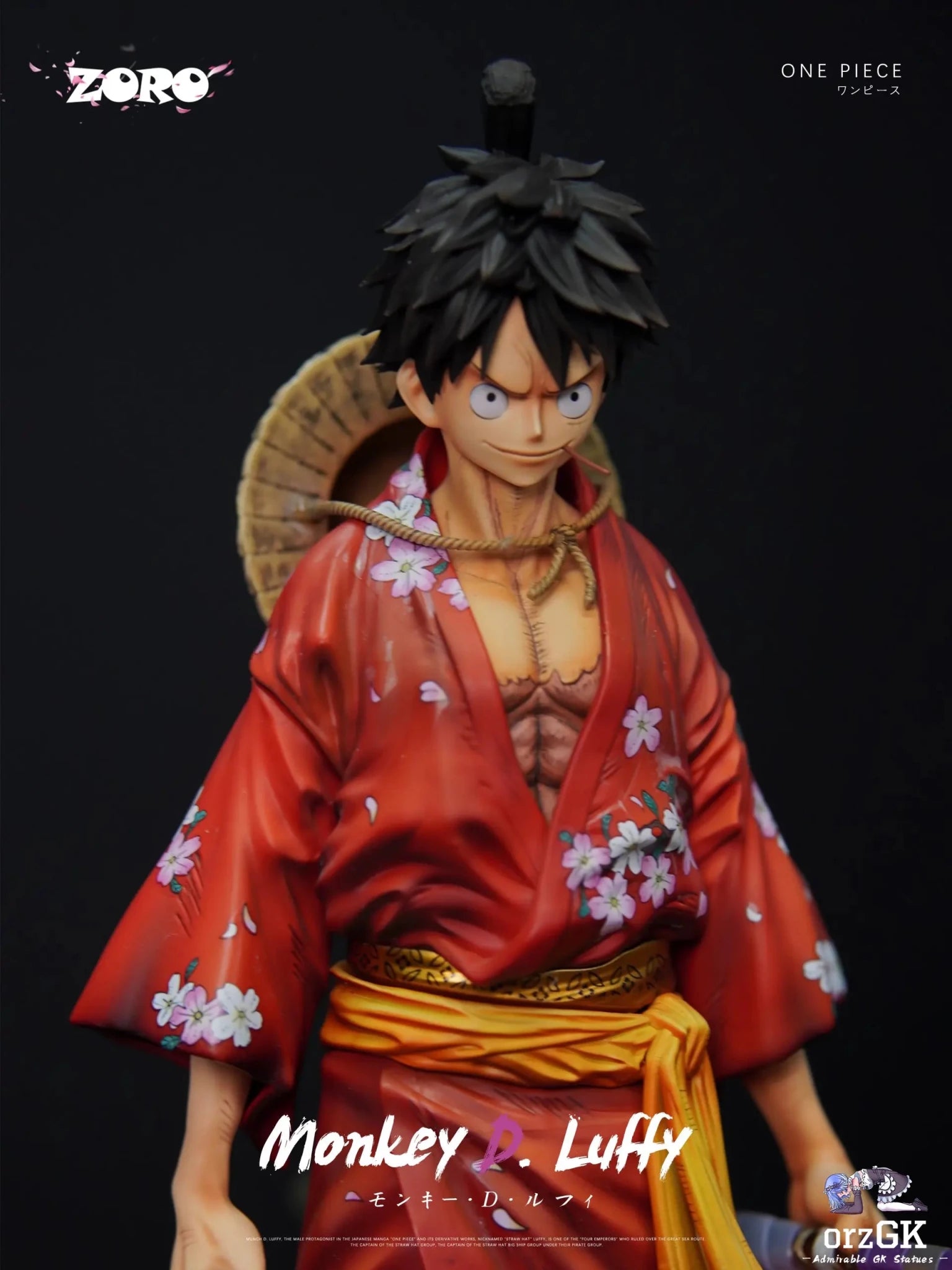 Zoro Studio - One Piece Kimono Luffy resin statue Navy Toys anime figure