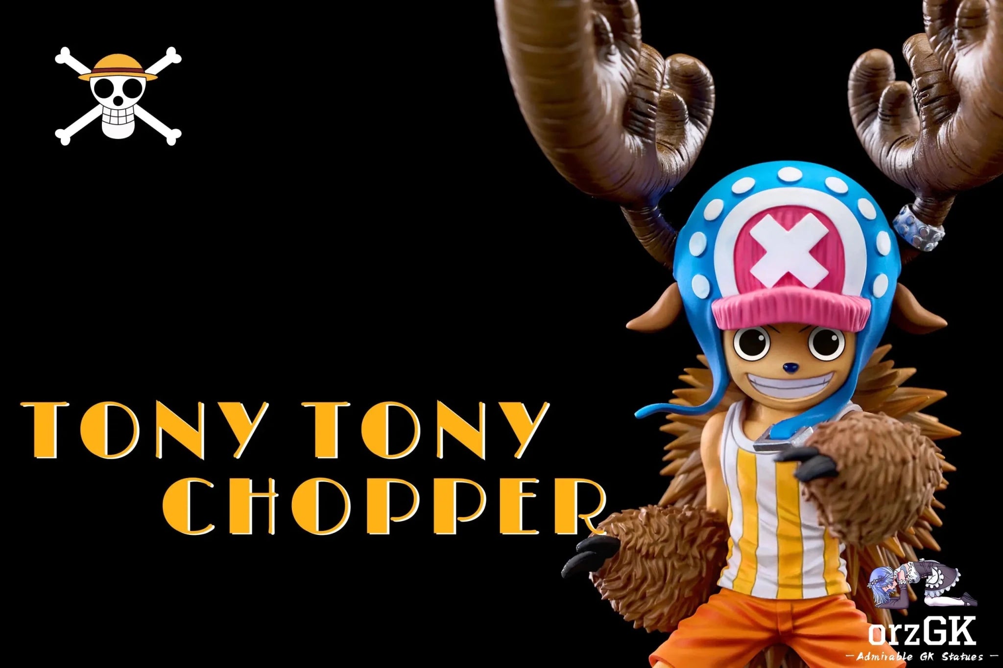 A+ Studio - One Piece Fish - Man Island Straw Hat Group Horn Point Tony Tony Chopper resin statue Navy Toys anime figure