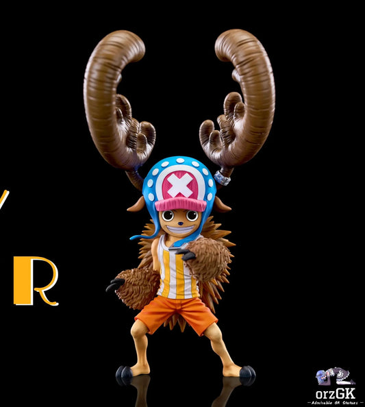 A+ Studio - One Piece Fish - Man Island Straw Hat Group Horn Point Tony Tony Chopper resin statue Navy Toys anime figure