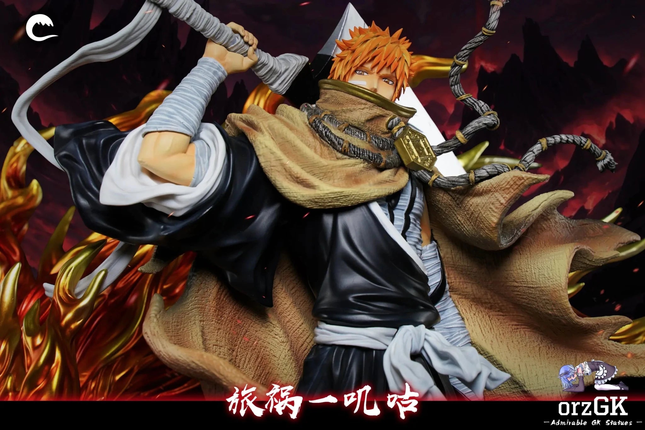 CHENG Studio - BLEACH Soul Society arc Ichigo Kurosaki resin statue Navy Toys anime figure