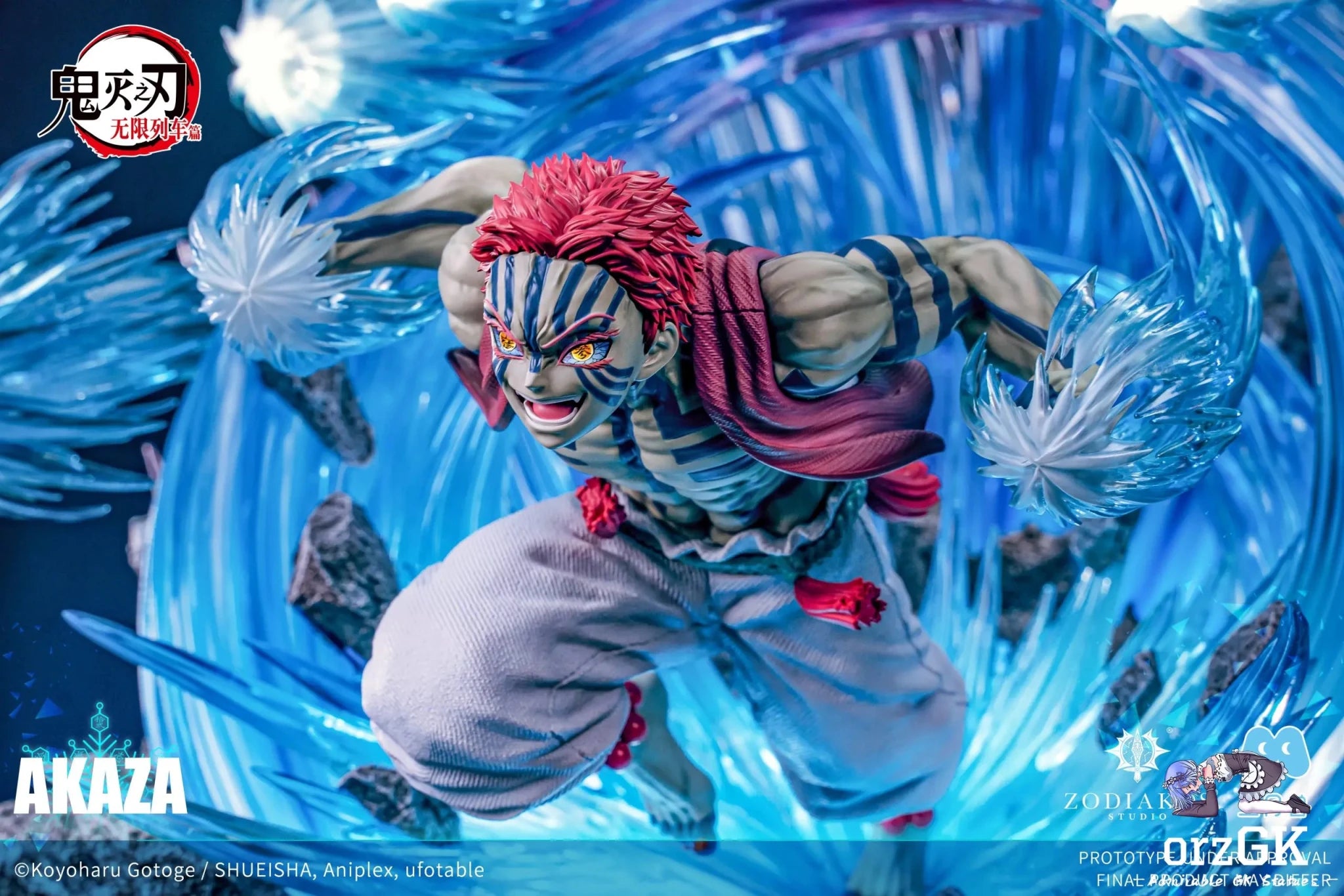 Zodiakos Studio & San Yue Shou Studio - Demon Slayer Akaza (Licensed) resin statue Navy Toys anime figure