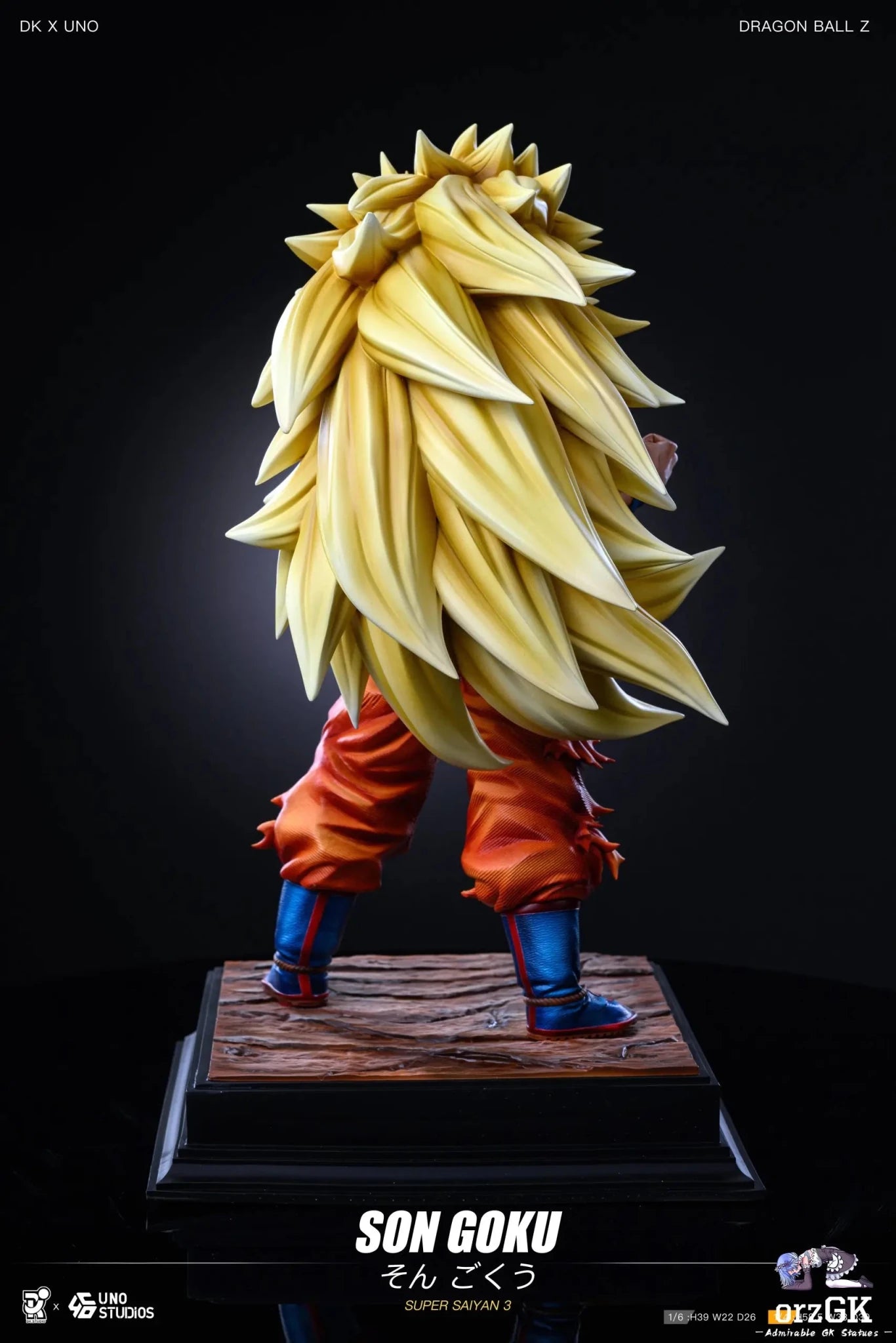 DK Studio - Dragon Ball Super Saiyan 3 Goku resin statue Navy Toys anime figure