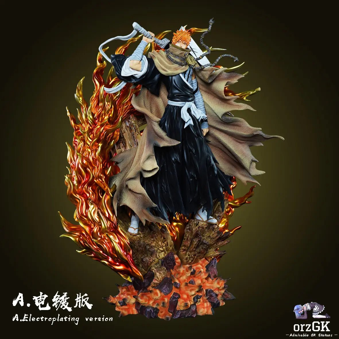 CHENG Studio - BLEACH Soul Society arc Ichigo Kurosaki resin statue Navy Toys anime figure