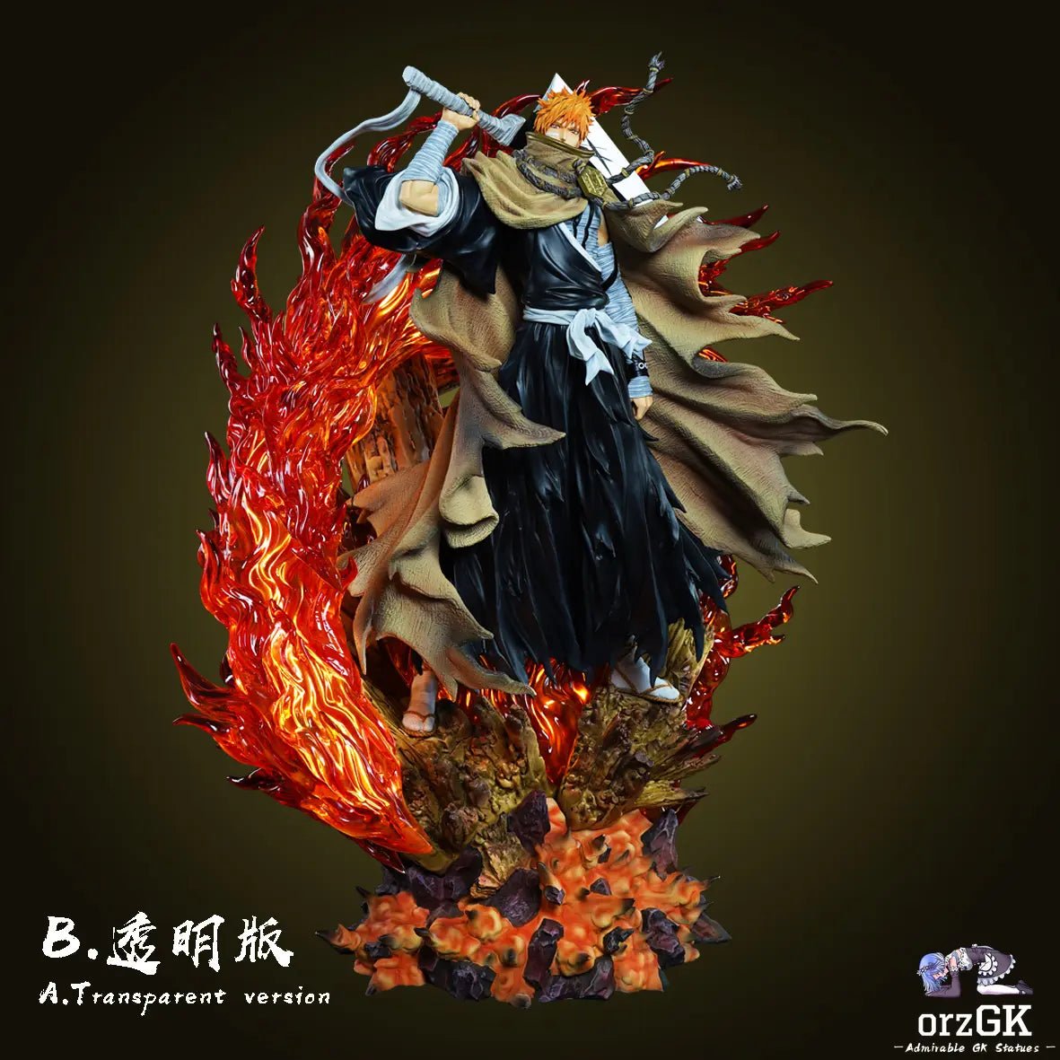 CHENG Studio - BLEACH Soul Society arc Ichigo Kurosaki resin statue Navy Toys anime figure
