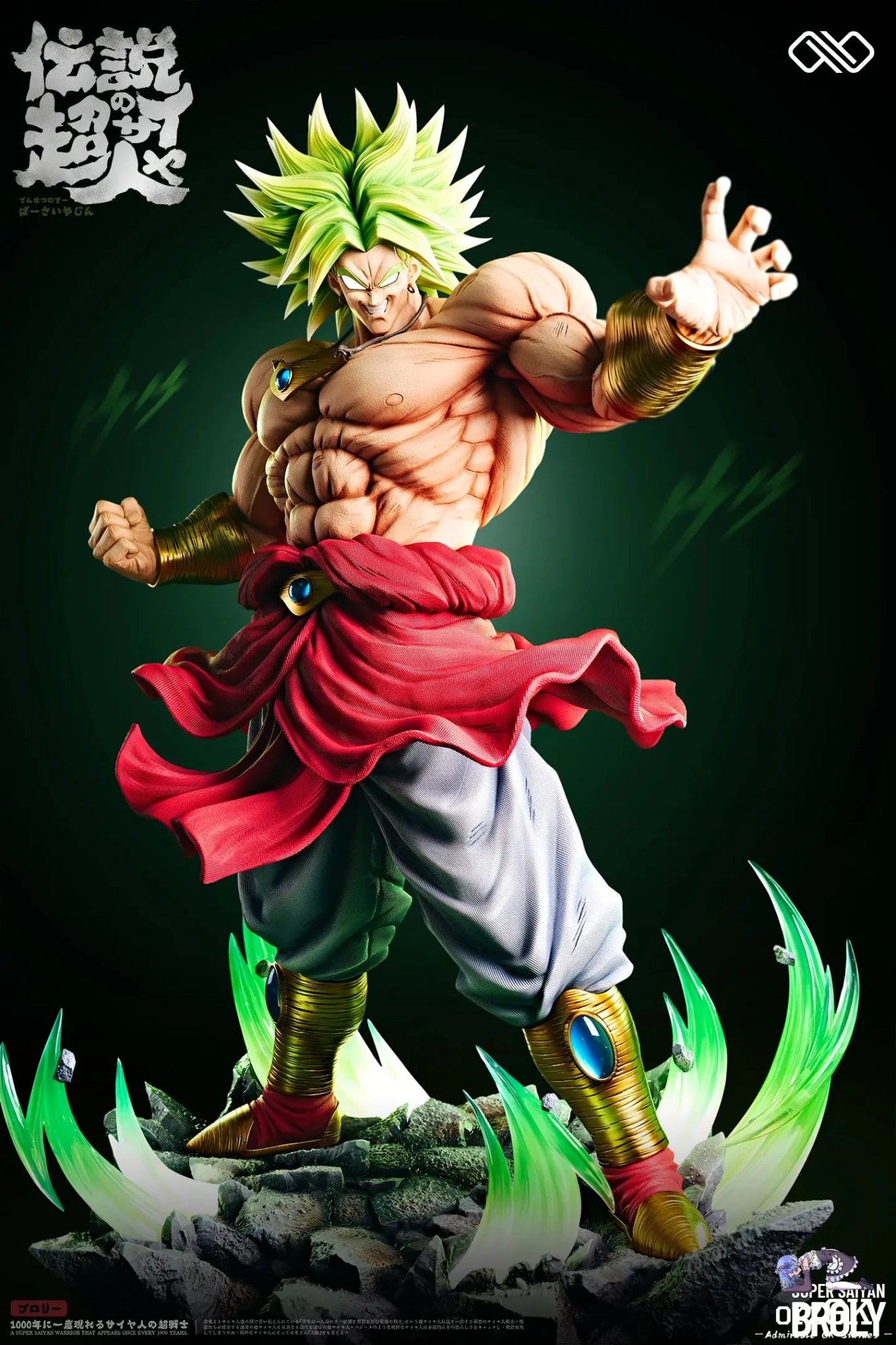 Infinite Studio - Dragon Ball 1/2 Broly resin statue Navy Toys anime figure