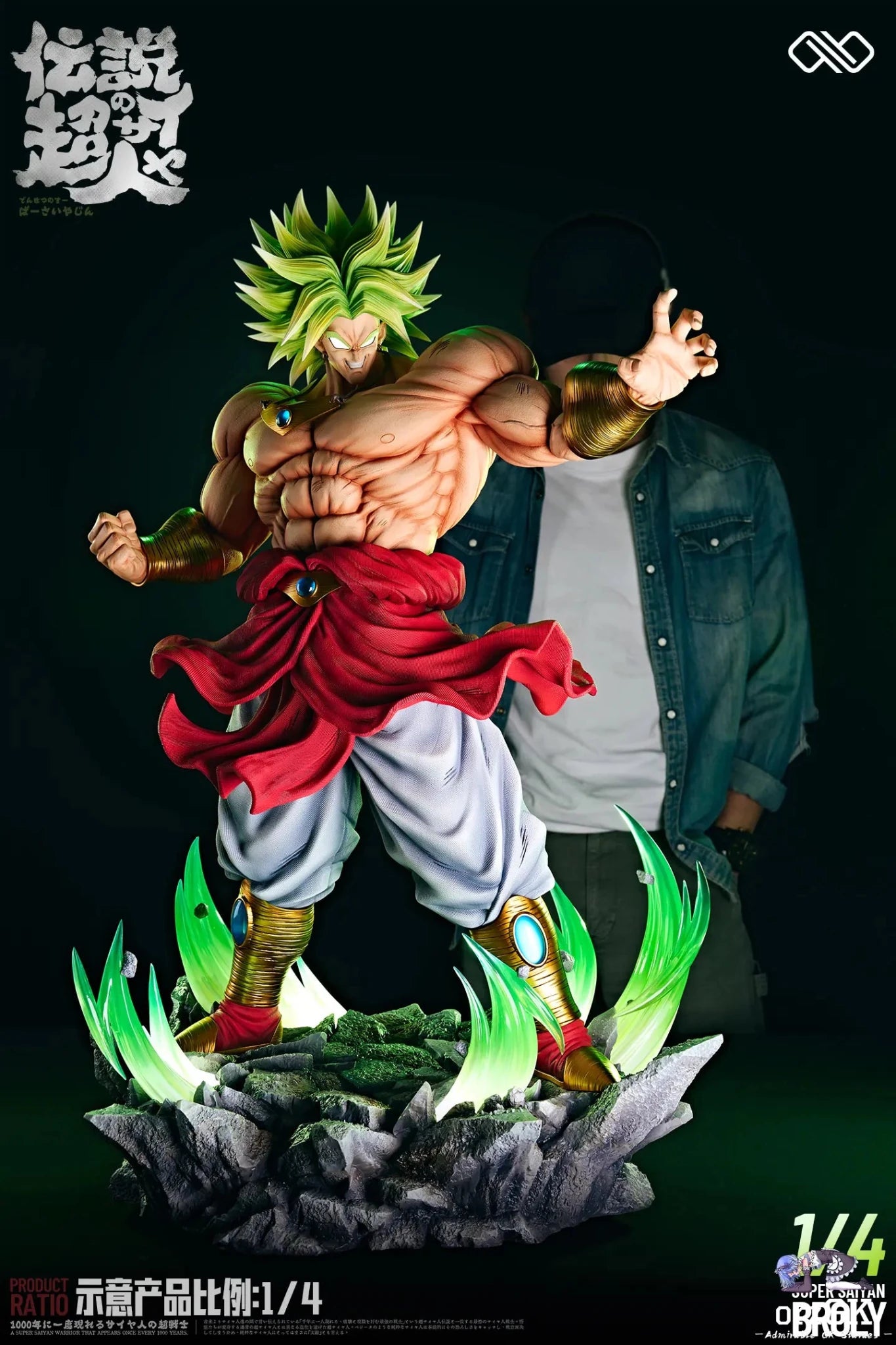 Infinite Studio - Dragon Ball 1/2 Broly resin statue Navy Toys anime figure