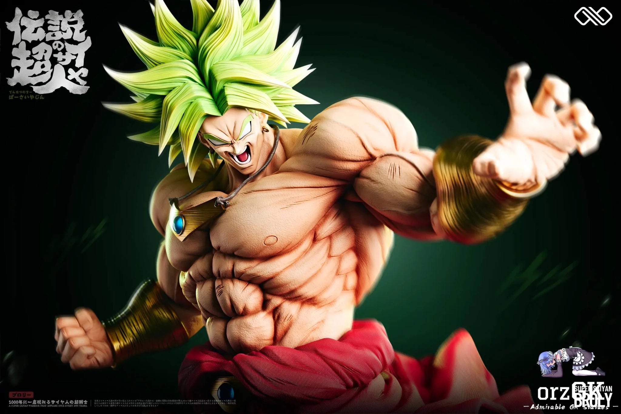 Infinite Studio - Dragon Ball 1/2 Broly resin statue Navy Toys anime figure