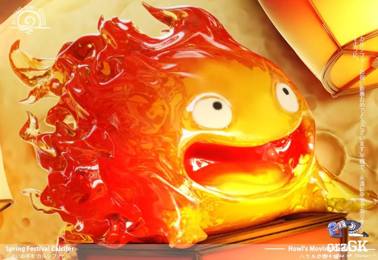 Rising Sun Studio - Howl's Moving Castle Hayao Miyazaki New Year Calcifer resin statue Navy Toys anime figure