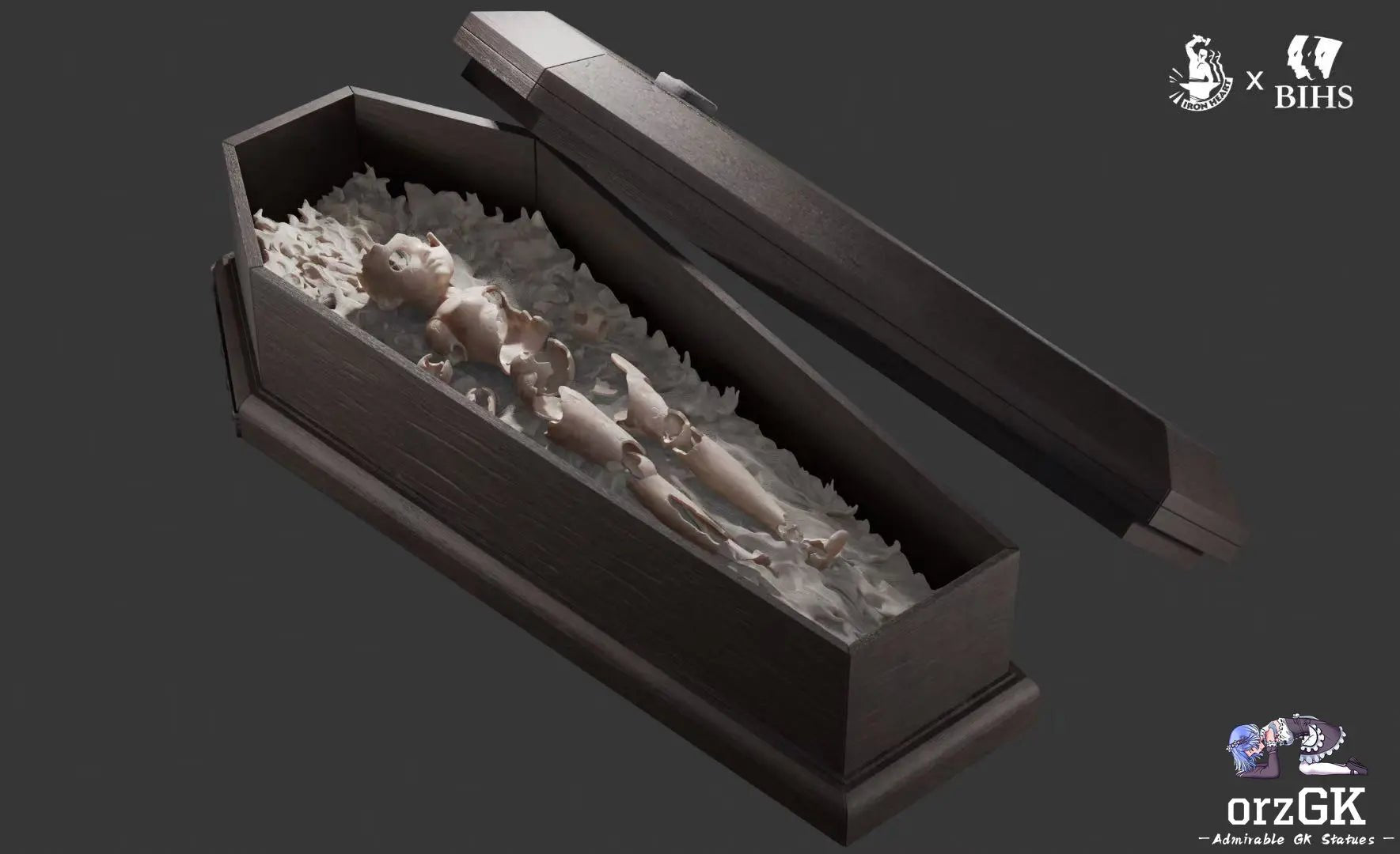 Black dog pulling coffin of Casca - Berserk - BIHS Studio resin statue Navy Toys anime figure