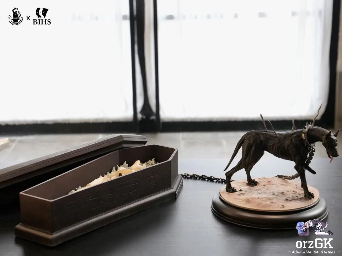 Black dog pulling coffin of Casca - Berserk - BIHS Studio resin statue Navy Toys anime figure