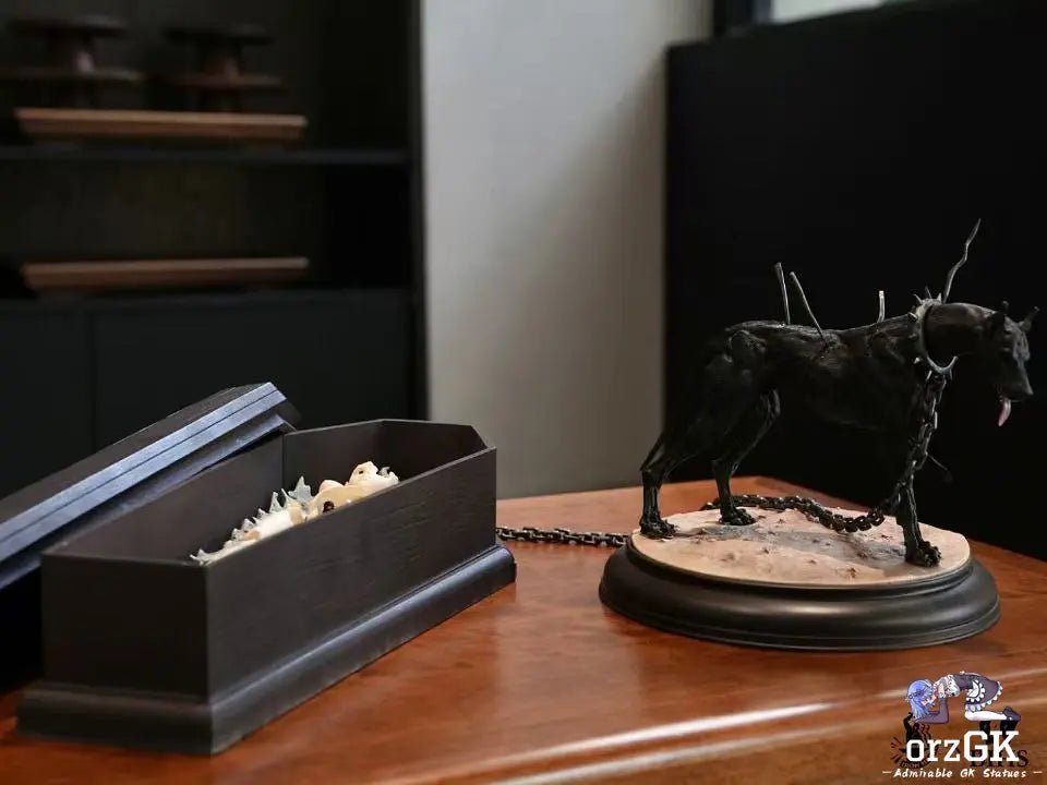 Black dog pulling coffin of Casca - Berserk - BIHS Studio resin statue Navy Toys anime figure
