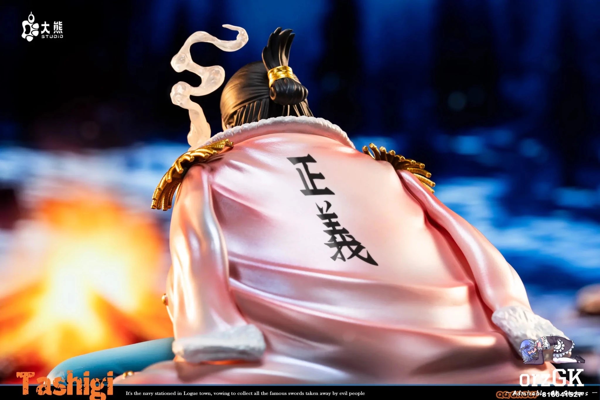 DX Studio - One Piece Smoker in Tashigi's body resin statue Navy Toys anime figure