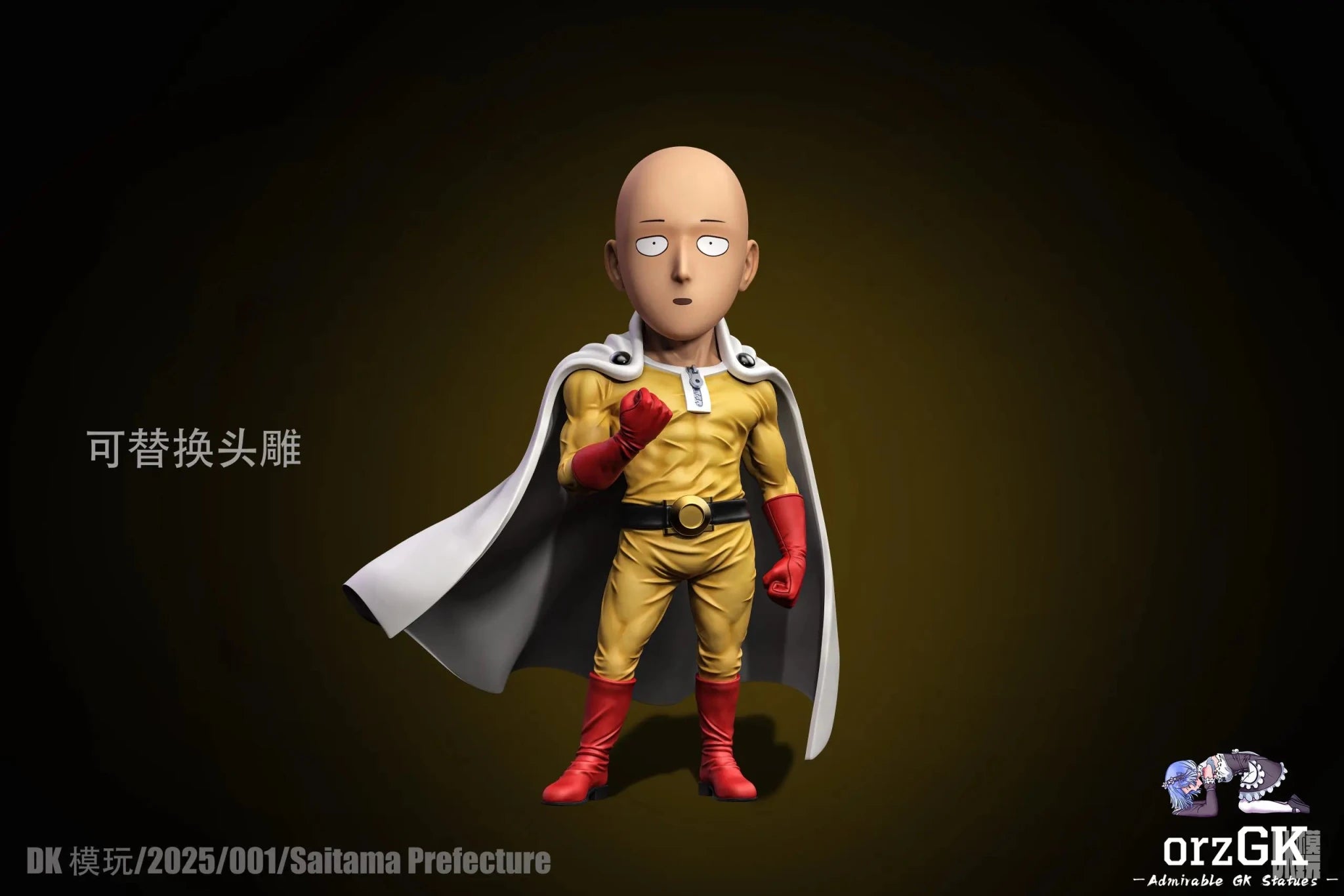 DK Studio & TOY Studio - One Punch Man Anime Protagonist Series 01 Saitama resin statue Navy Toys anime figure
